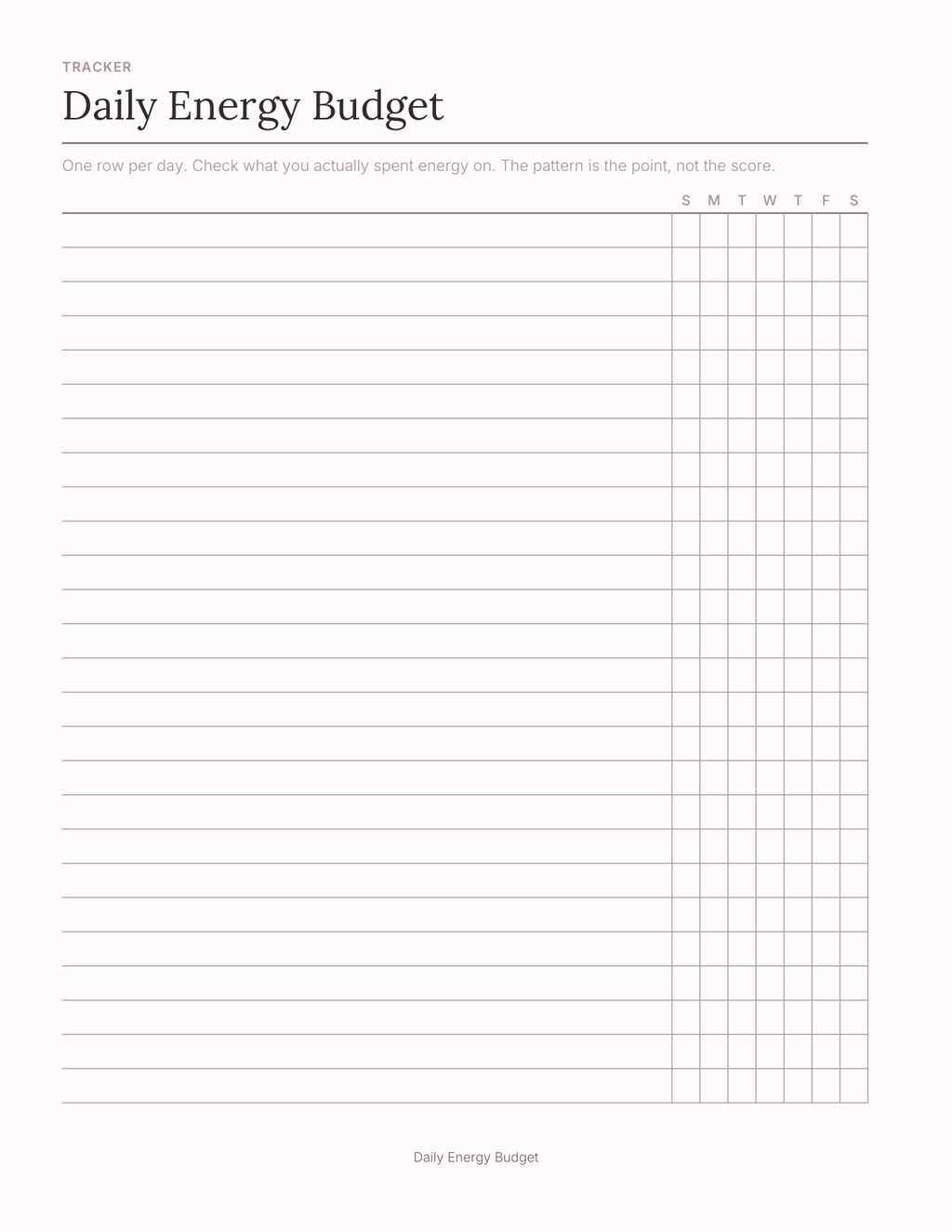 The Chronic Illness & Pacing Planner 2027 — sample page 4