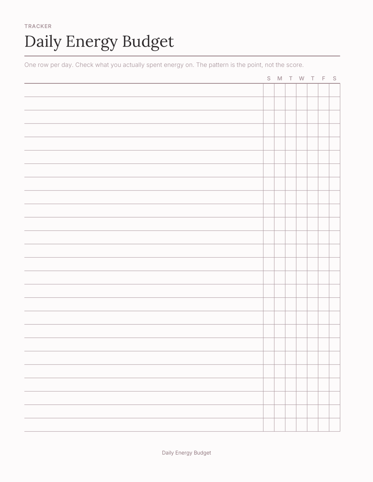 The Chronic Illness & Pacing Planner 2027 — sample page 4