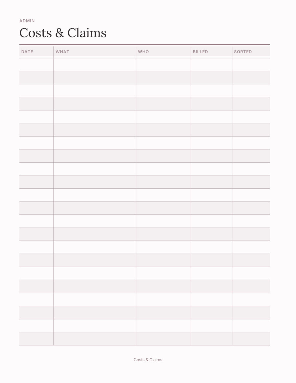The Chronic Illness & Pacing Planner 2027 — sample page 8