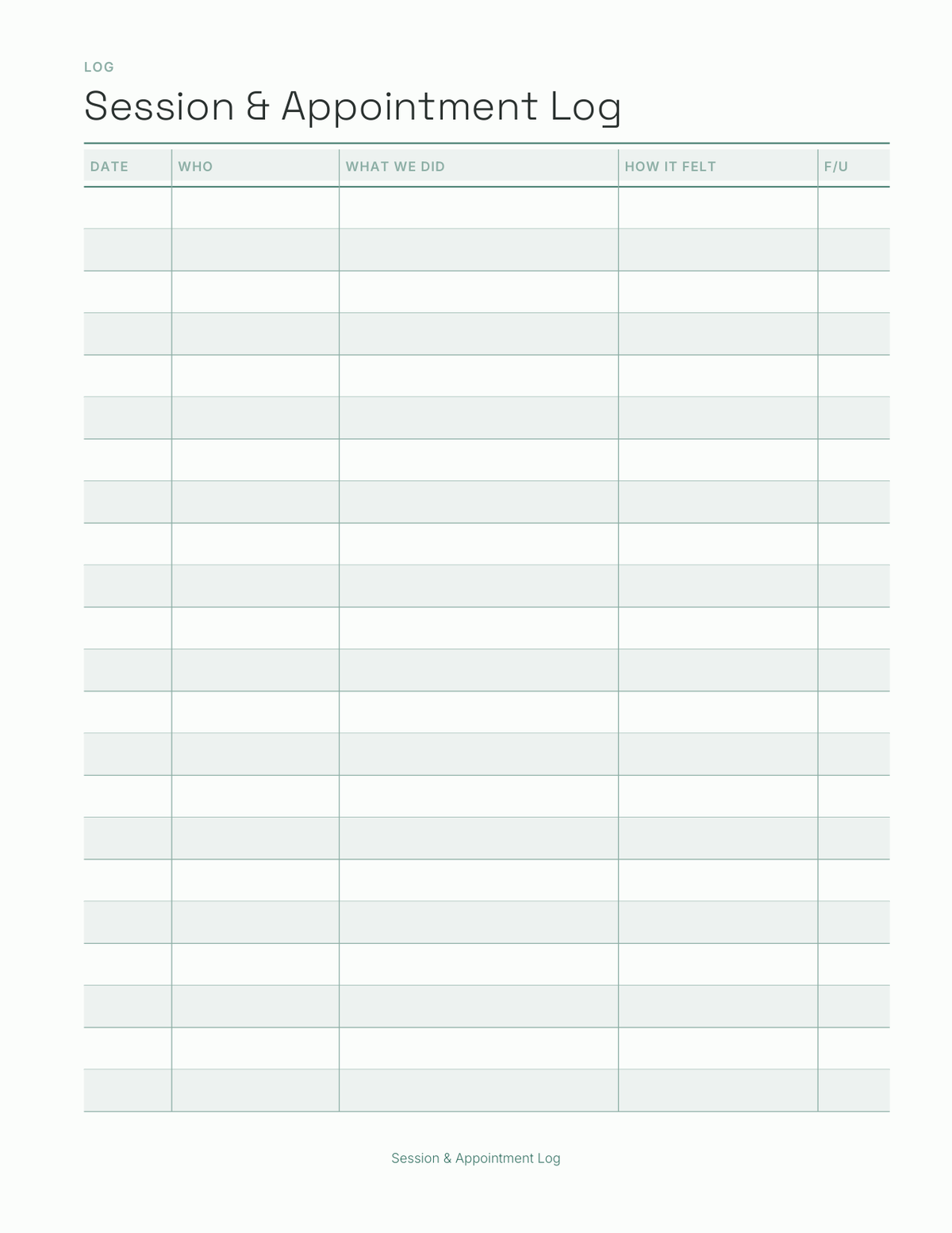 The Surgery & Rehab Recovery Planner 2027 — sample page 3