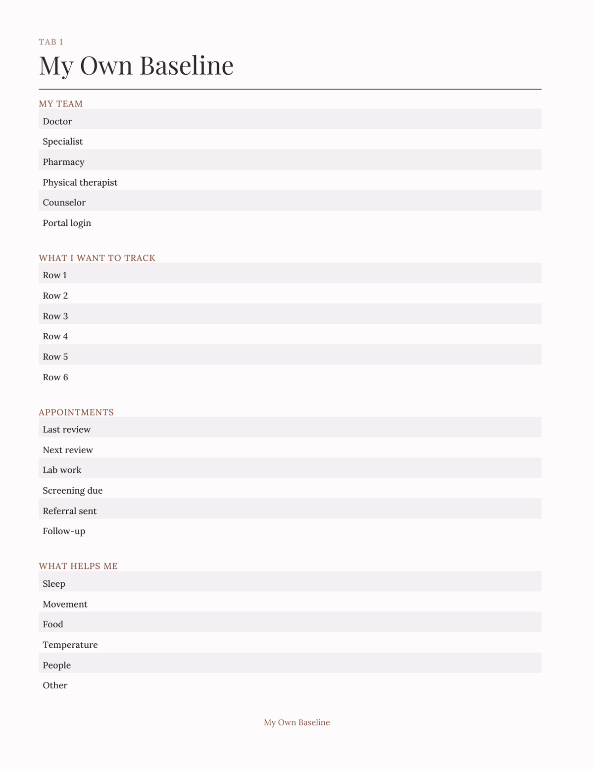 The Midlife & Menopause Tracker 2027 — sample page 2