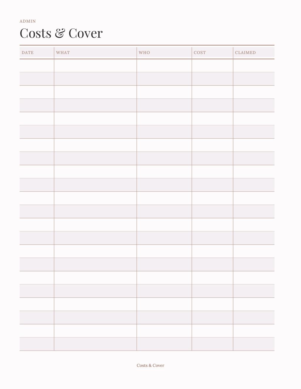 The Midlife & Menopause Tracker 2027 — sample page 8