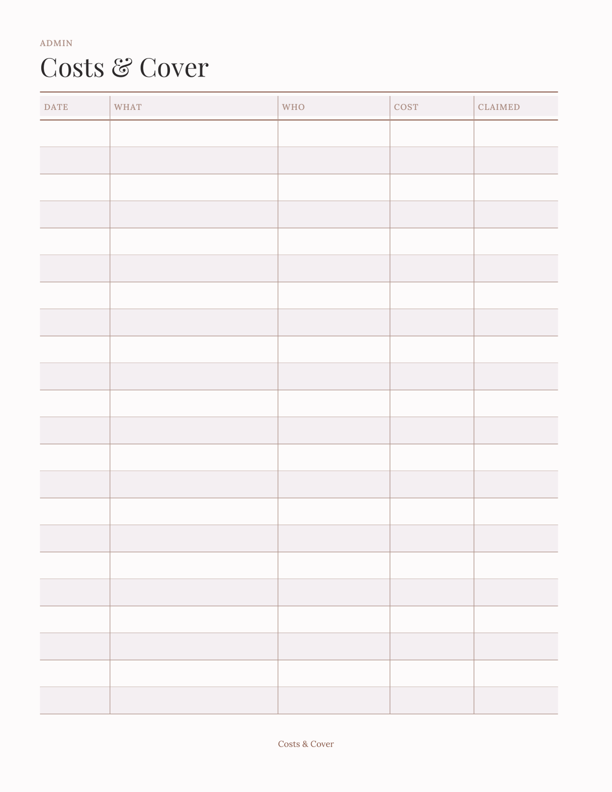 The Midlife & Menopause Tracker 2027 — sample page 8