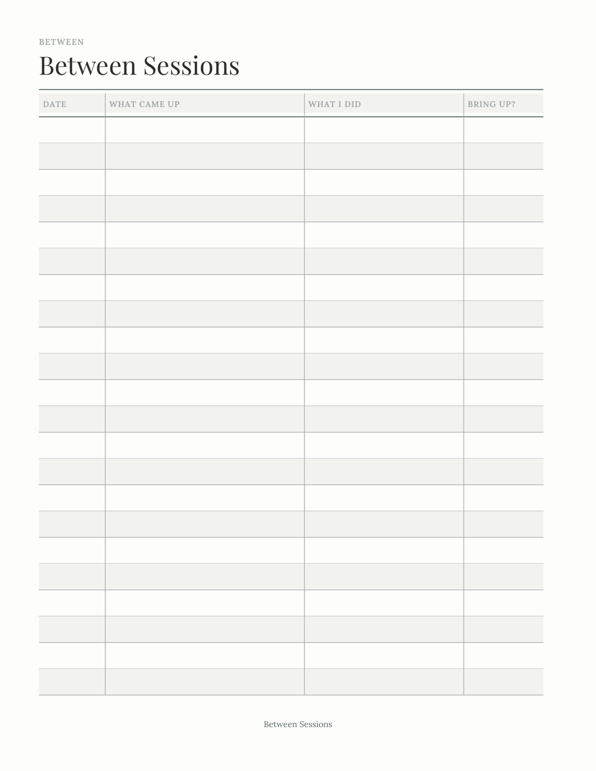 The Therapy Companion Journal 2027 — sample page 8