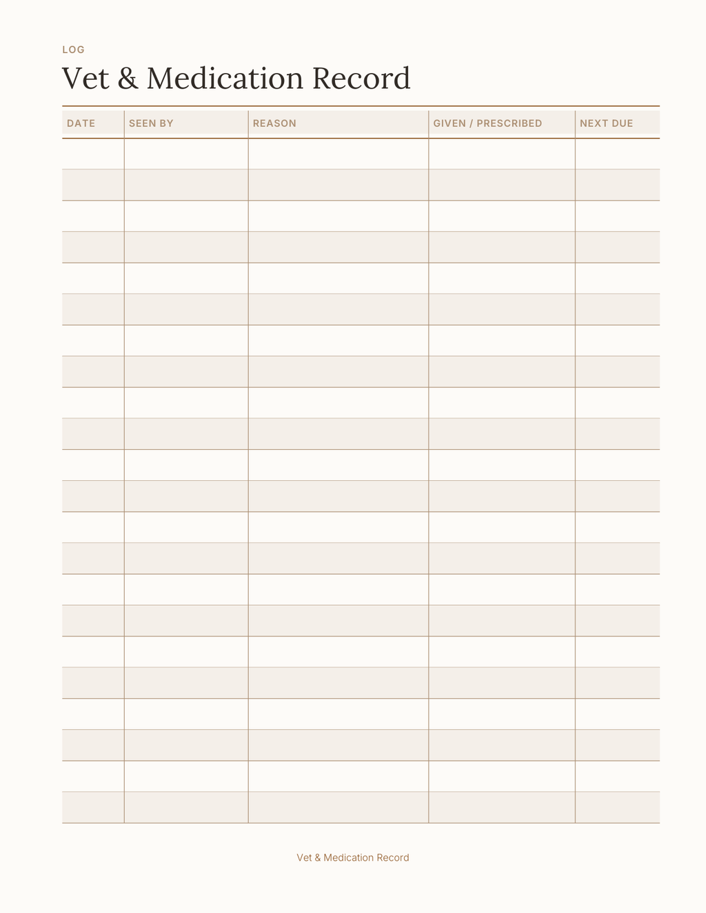 The Dog Owner's Planner 2027 — sample page 3