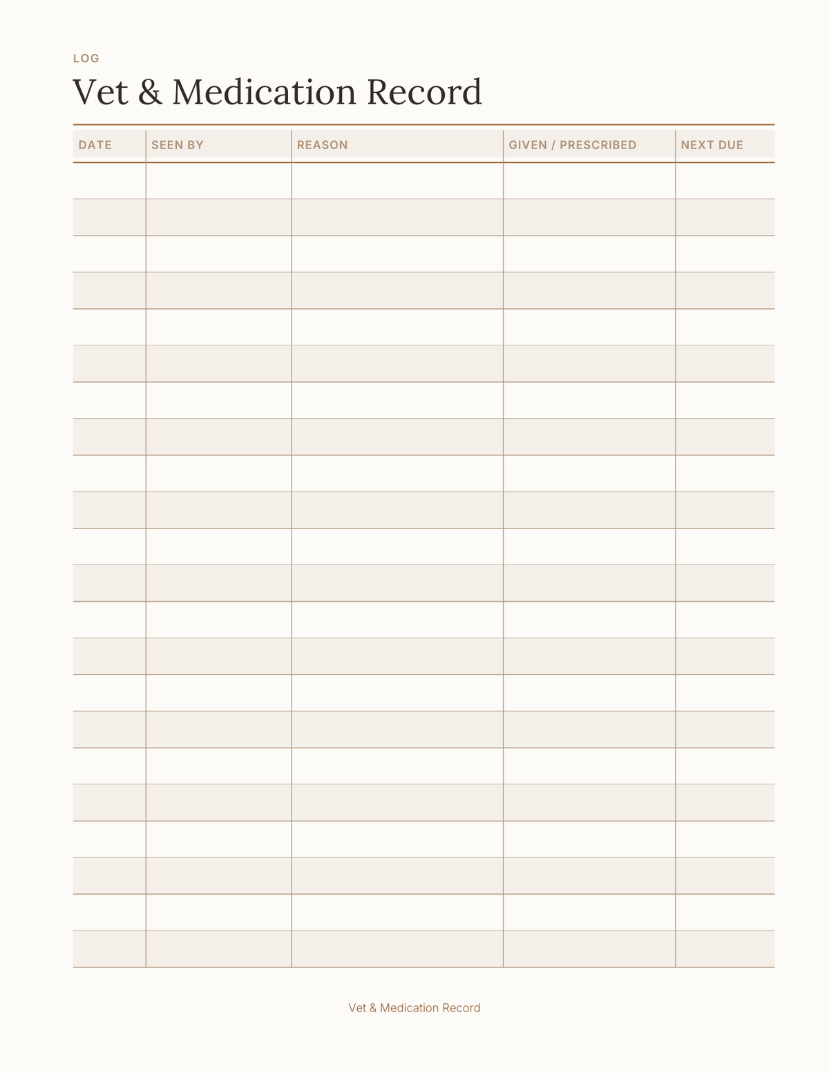The Dog Owner's Planner 2027 — sample page 3
