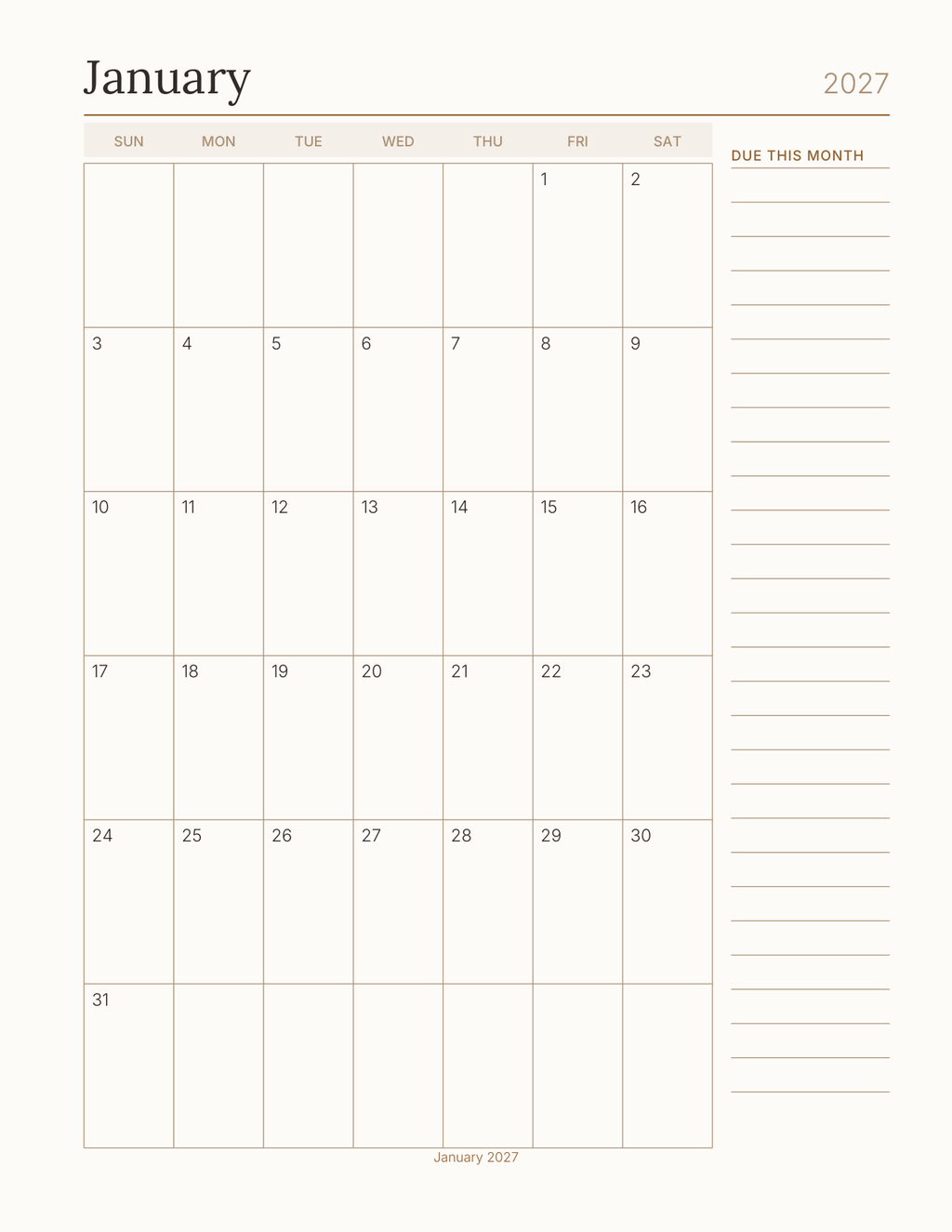 The Dog Owner's Planner 2027 — sample page 5