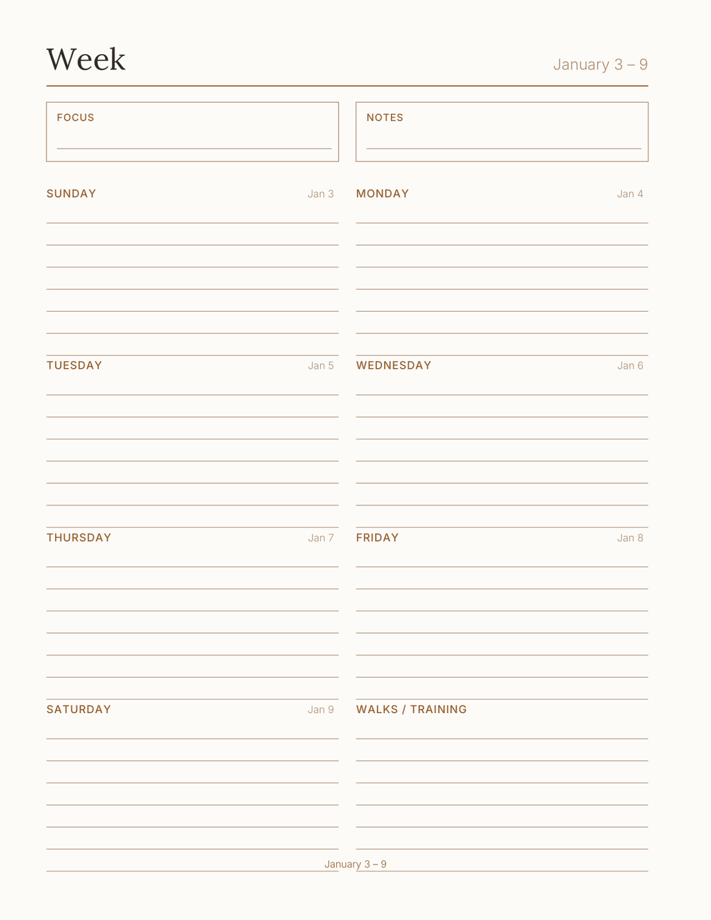 The Dog Owner's Planner 2027 — sample page 6