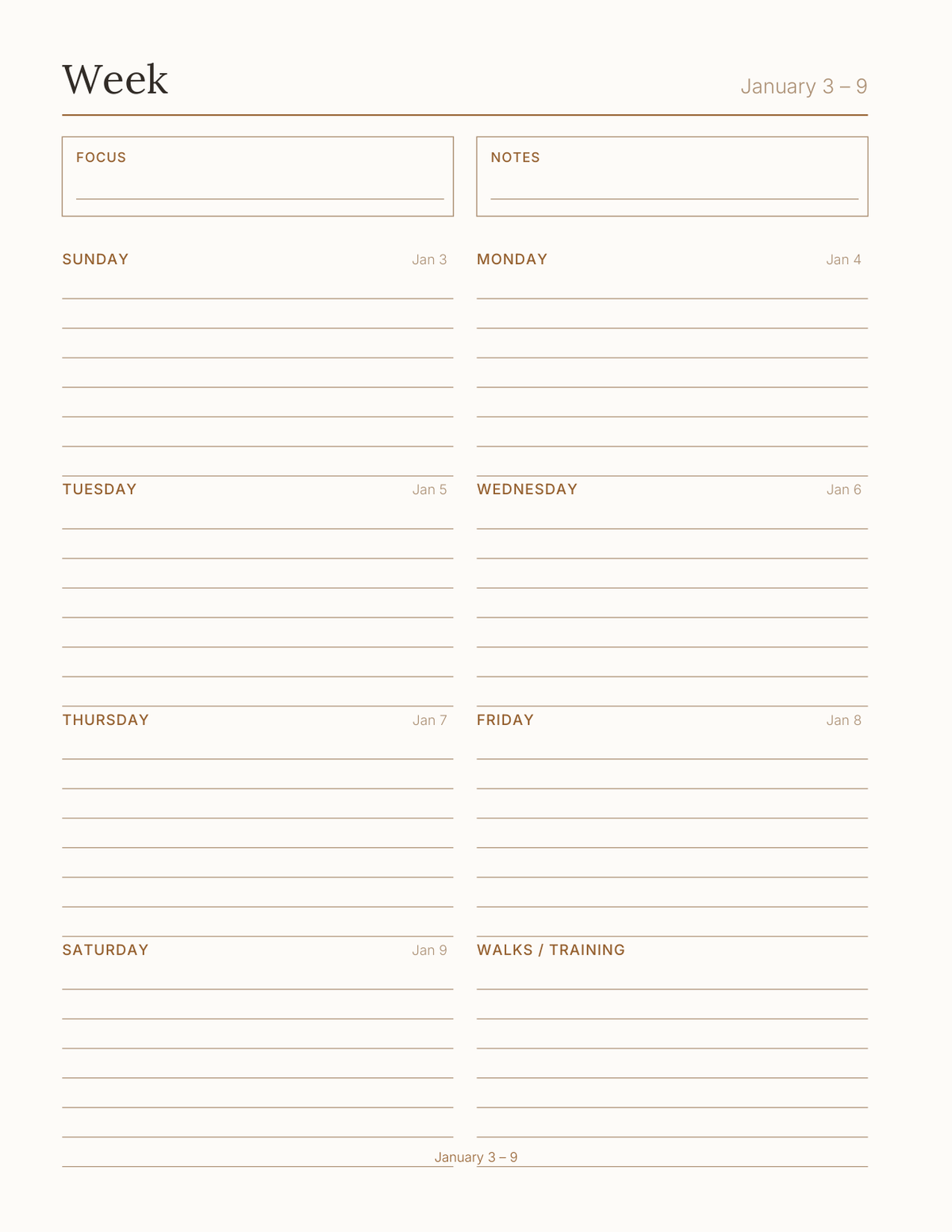 The Dog Owner's Planner 2027 — sample page 6