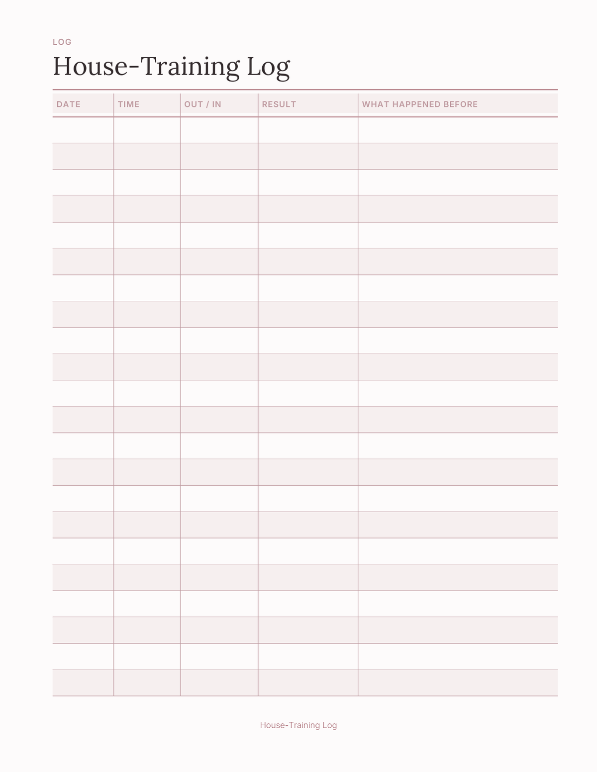 The Puppy First Year Planner 2027 — sample page 3