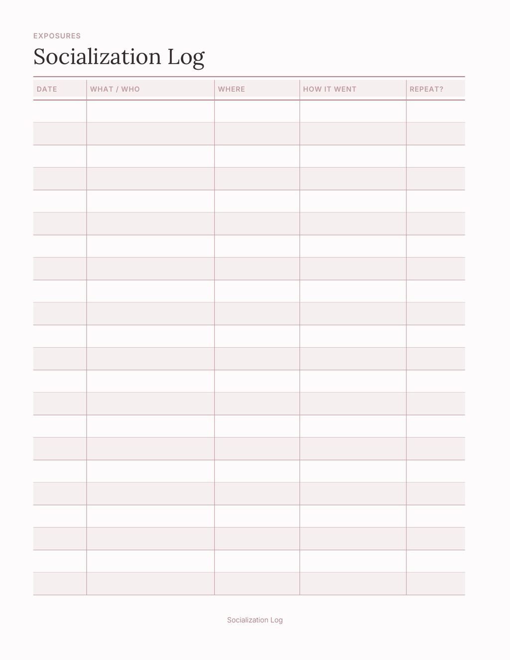 The Puppy First Year Planner 2027 — sample page 8