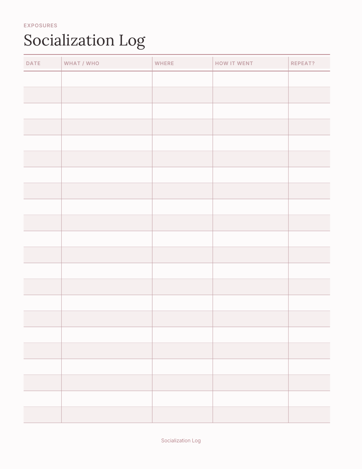 The Puppy First Year Planner 2027 — sample page 8