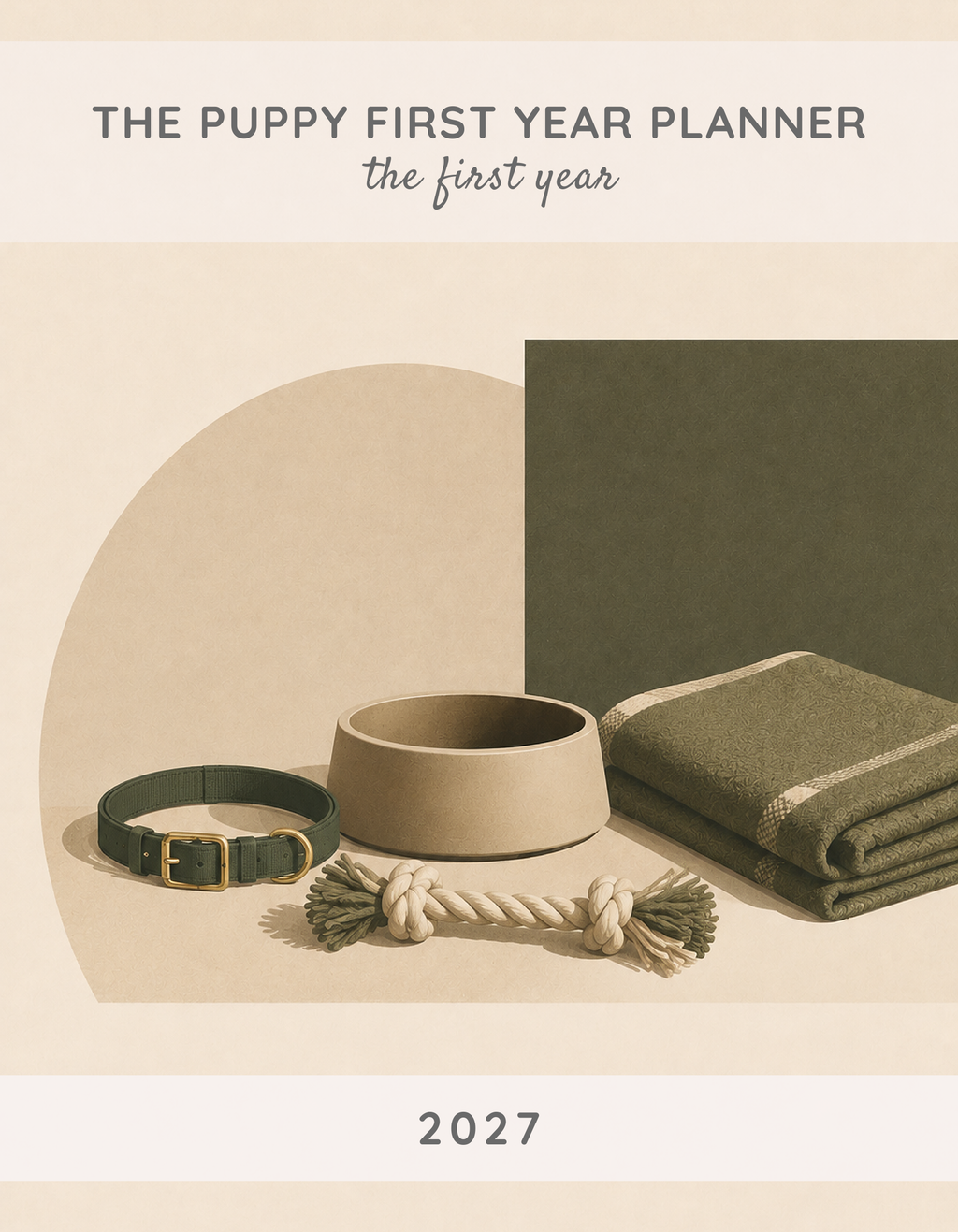 The Puppy First Year Planner 2027 cover