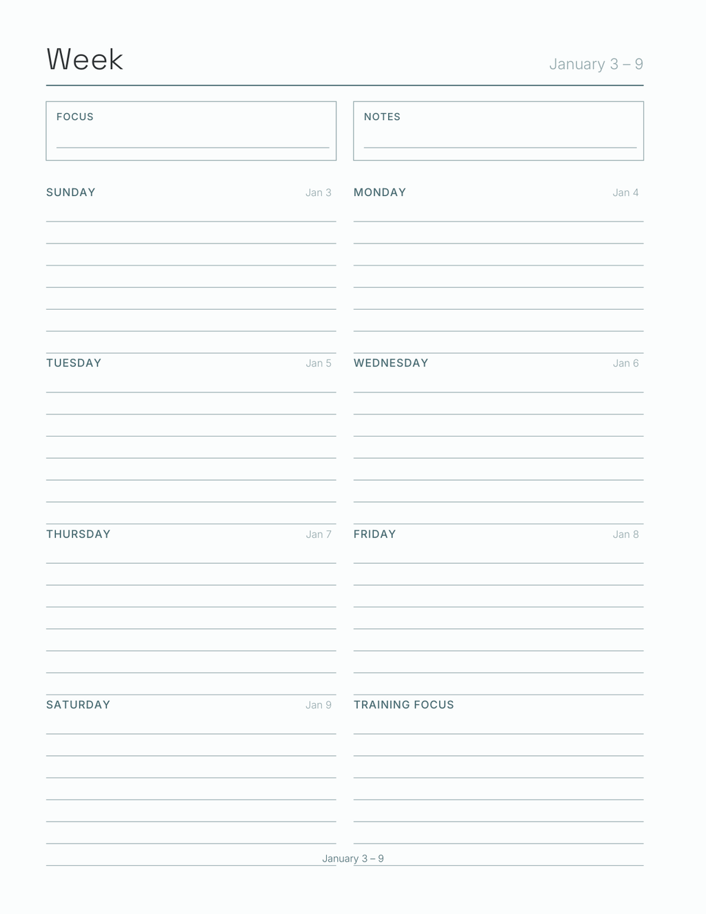 The Dog Sport & Show Planner 2027 — sample page 6