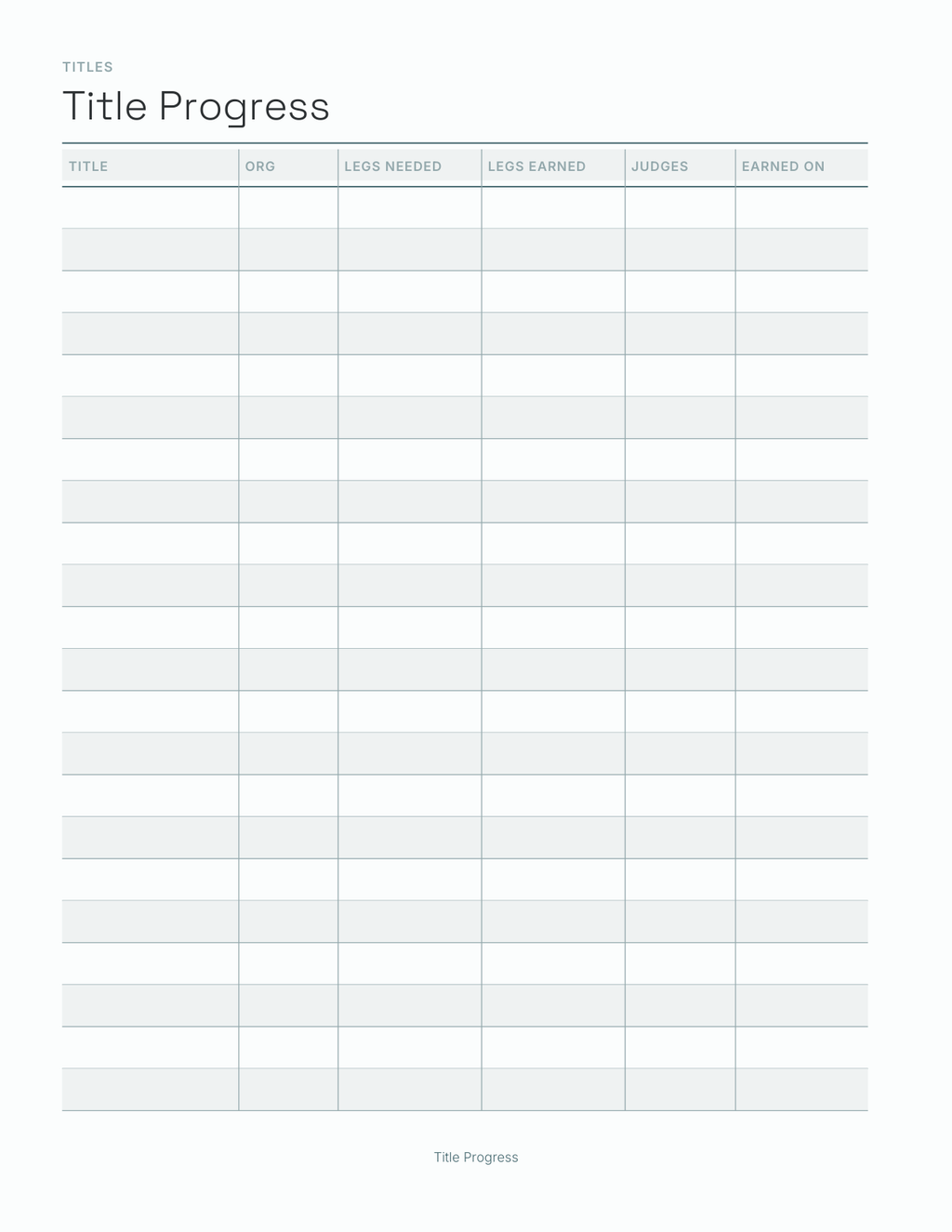 The Dog Sport & Show Planner 2027 — sample page 8
