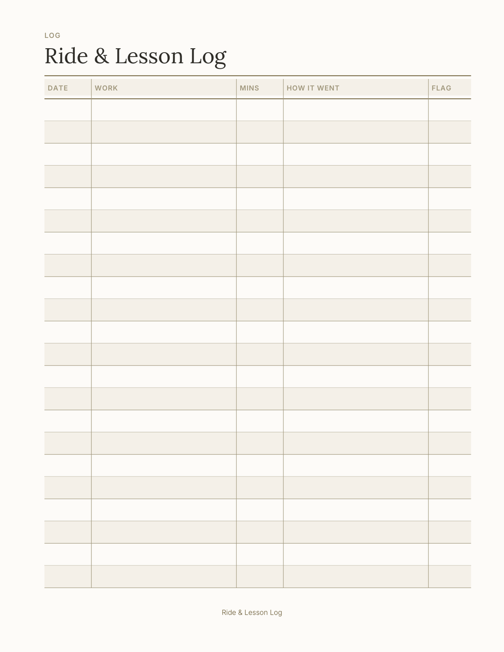 The Equestrian Planner 2027 — sample page 3