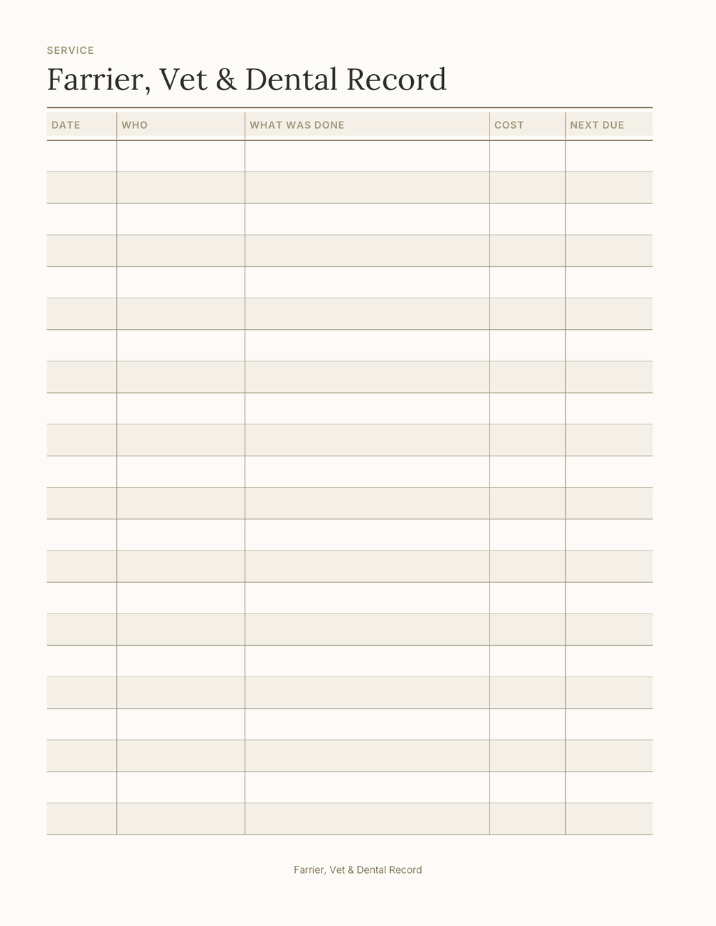 The Equestrian Planner 2027 — sample page 4