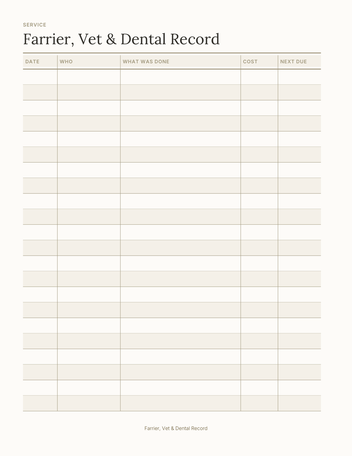 The Equestrian Planner 2027 — sample page 4