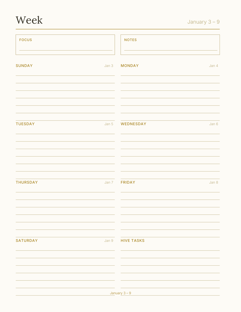 The Beekeeping Planner 2027 — sample page 6