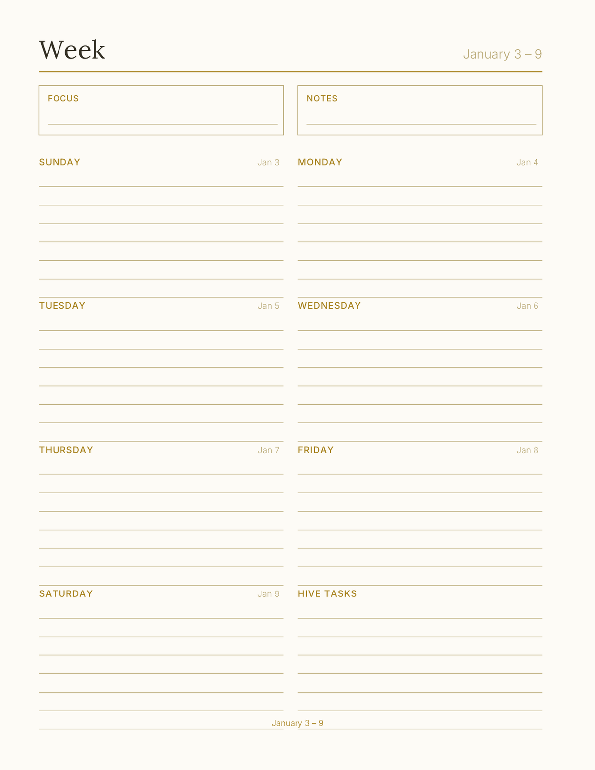 The Beekeeping Planner 2027 — sample page 6