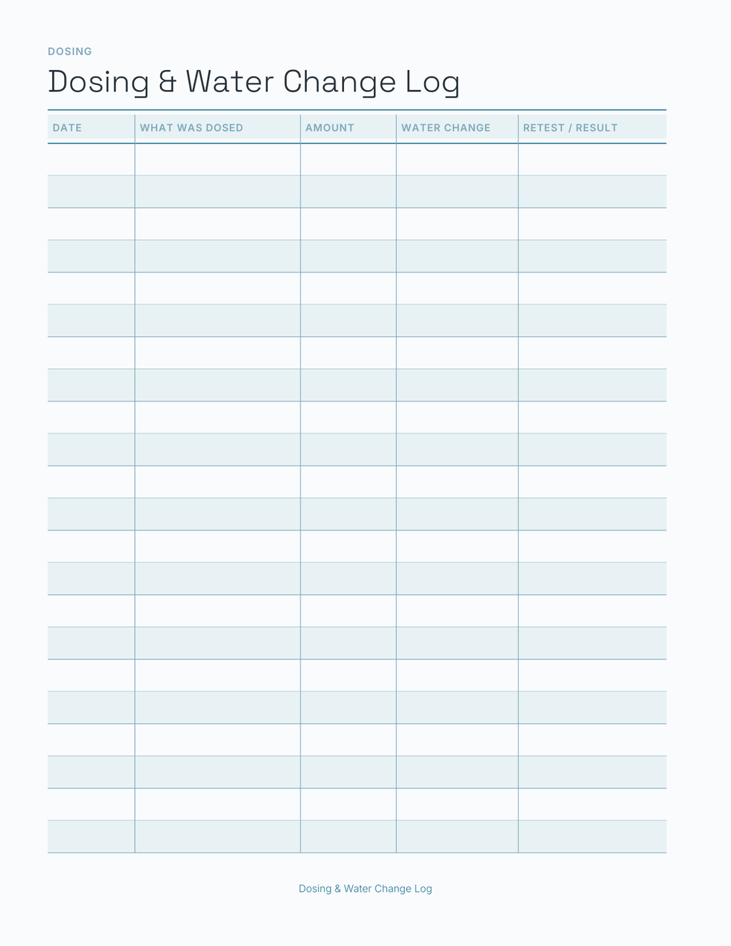 The Aquarium & Reef Planner 2027 — sample page 8