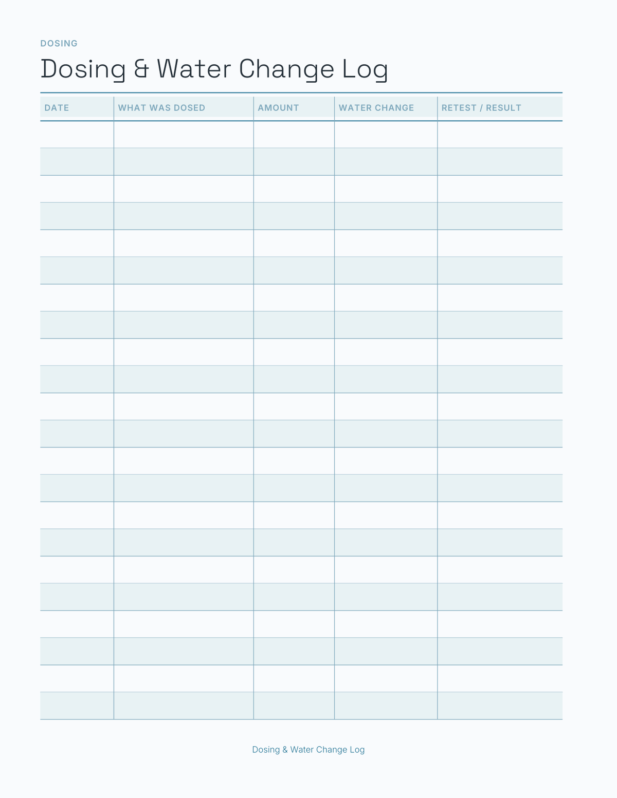 The Aquarium & Reef Planner 2027 — sample page 8