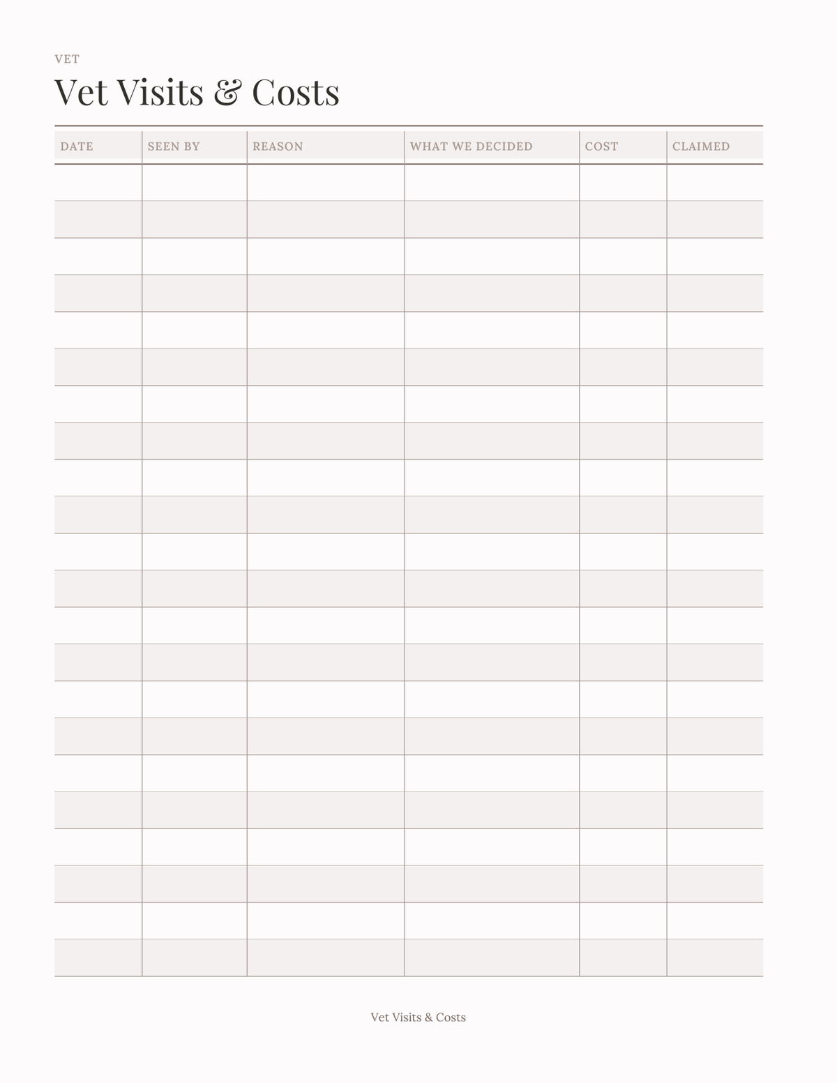 The Senior Pet Planner 2027 — sample page 8