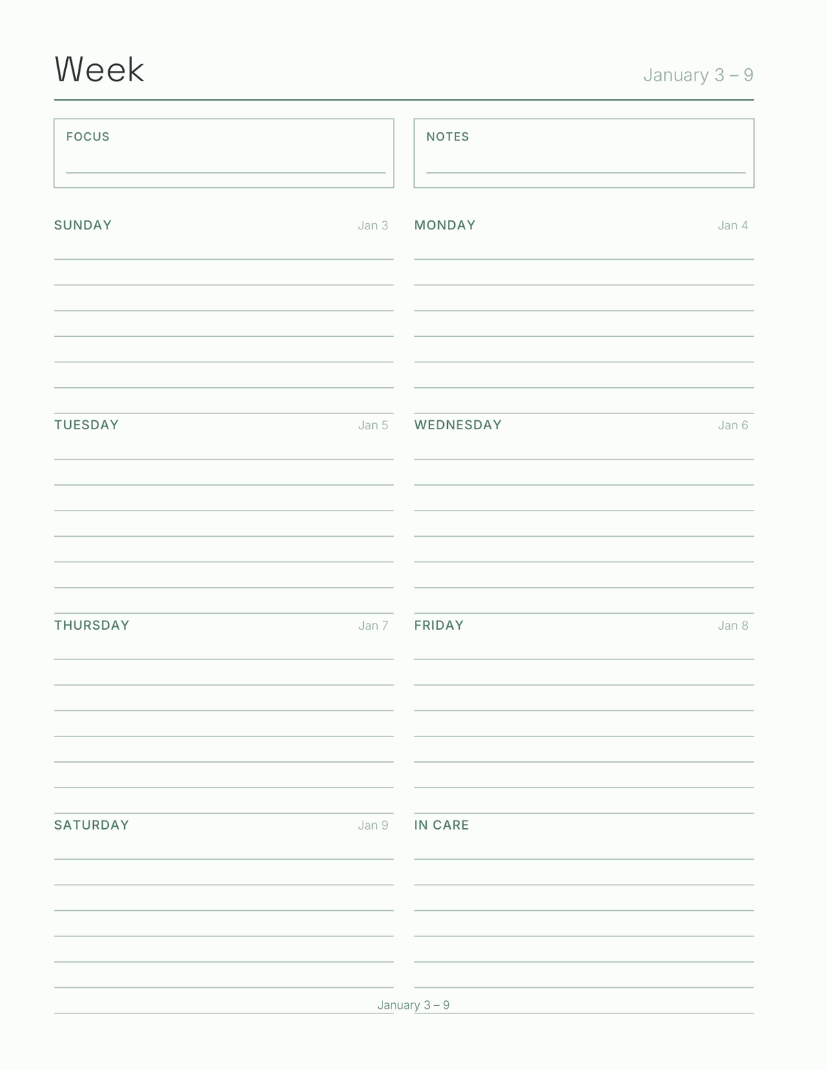 The Foster & Rescue Log 2027 — sample page 6