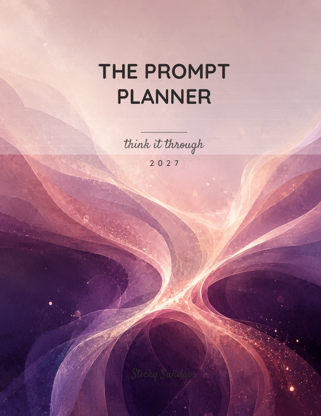 The Prompt Planner 2027 cover