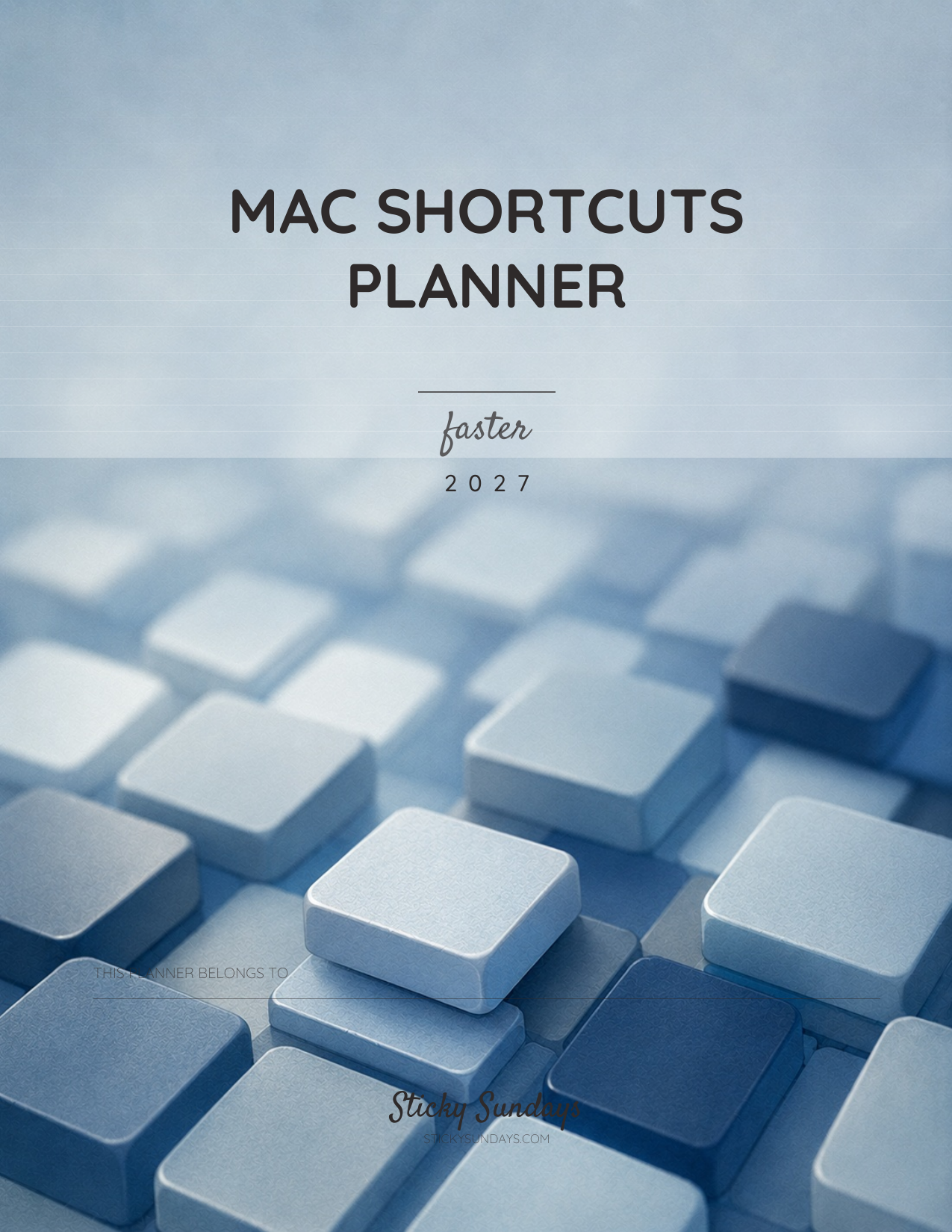 Mac Shortcuts Planner 2027 cover