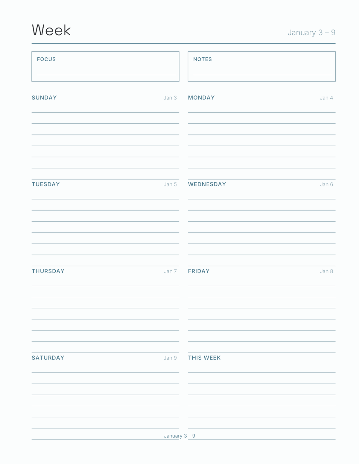 Command Key Shortcuts Planner 2027 — sample page 7