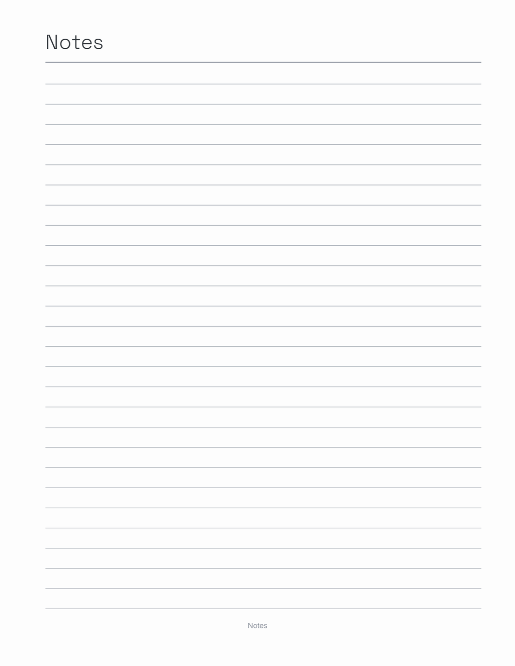 Control Key Shortcuts Planner 2027 — sample page 7