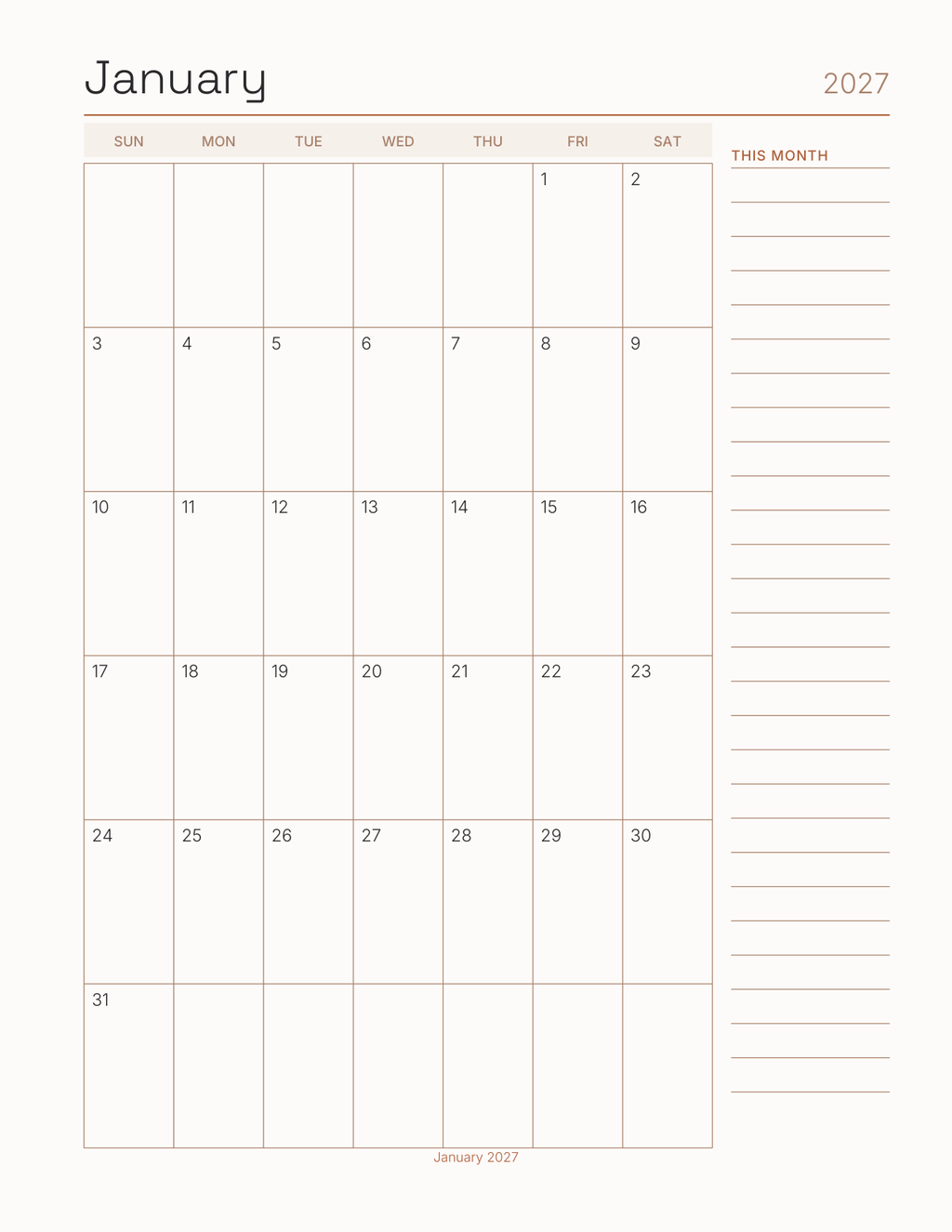 Creative Software Shortcuts Planner 2027 — sample page 5