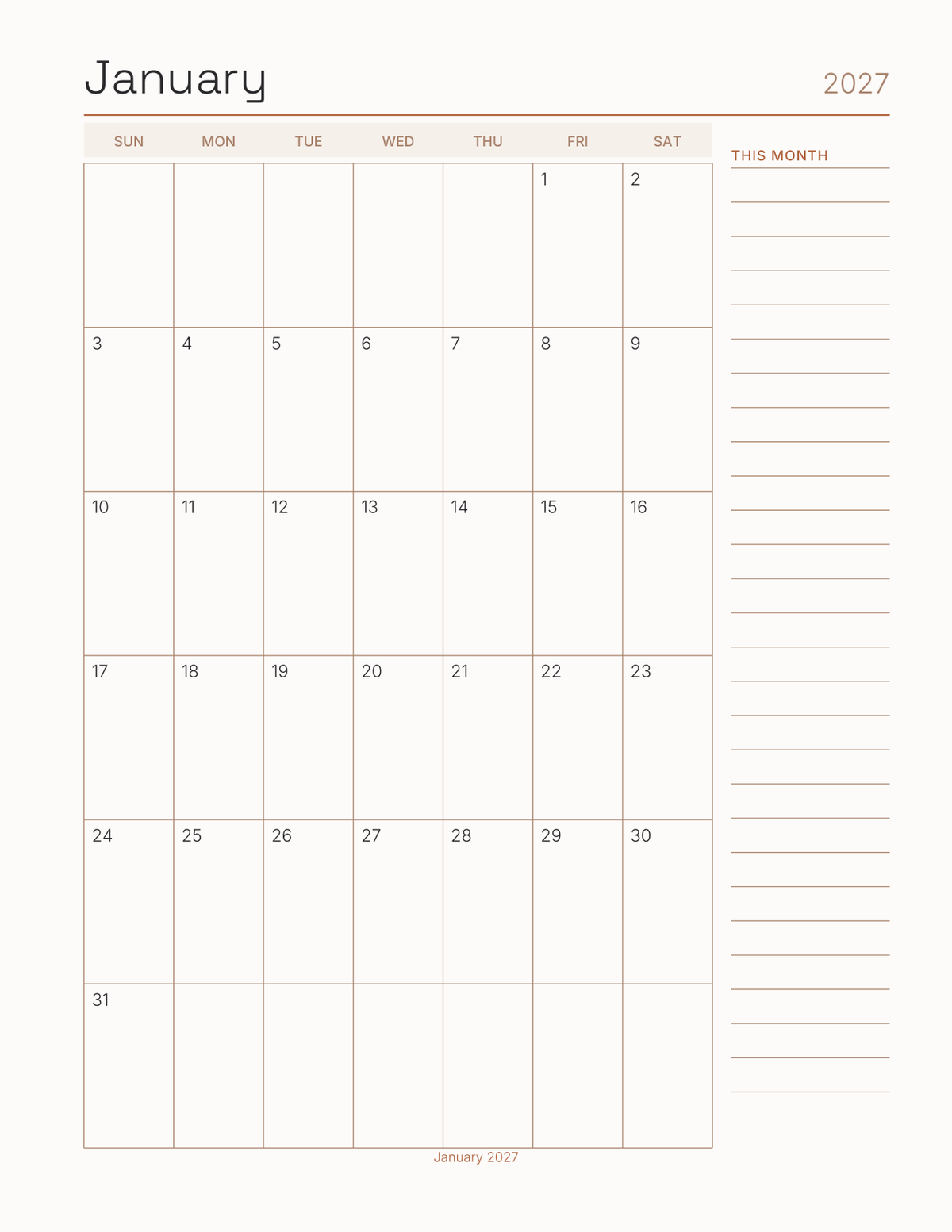 Creative Software Shortcuts Planner 2027 — sample page 5