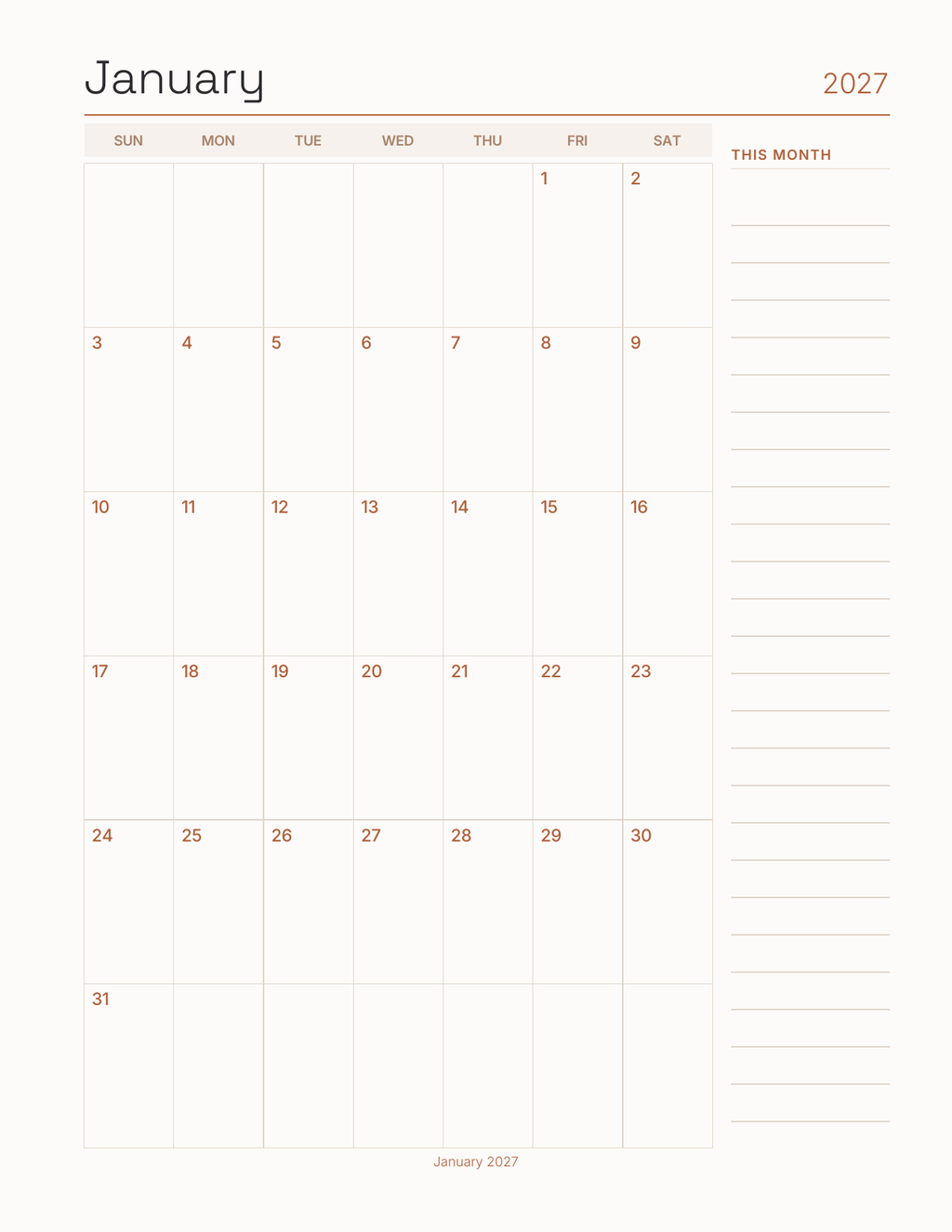 Creative Software Shortcuts Planner 2027 — sample page 5