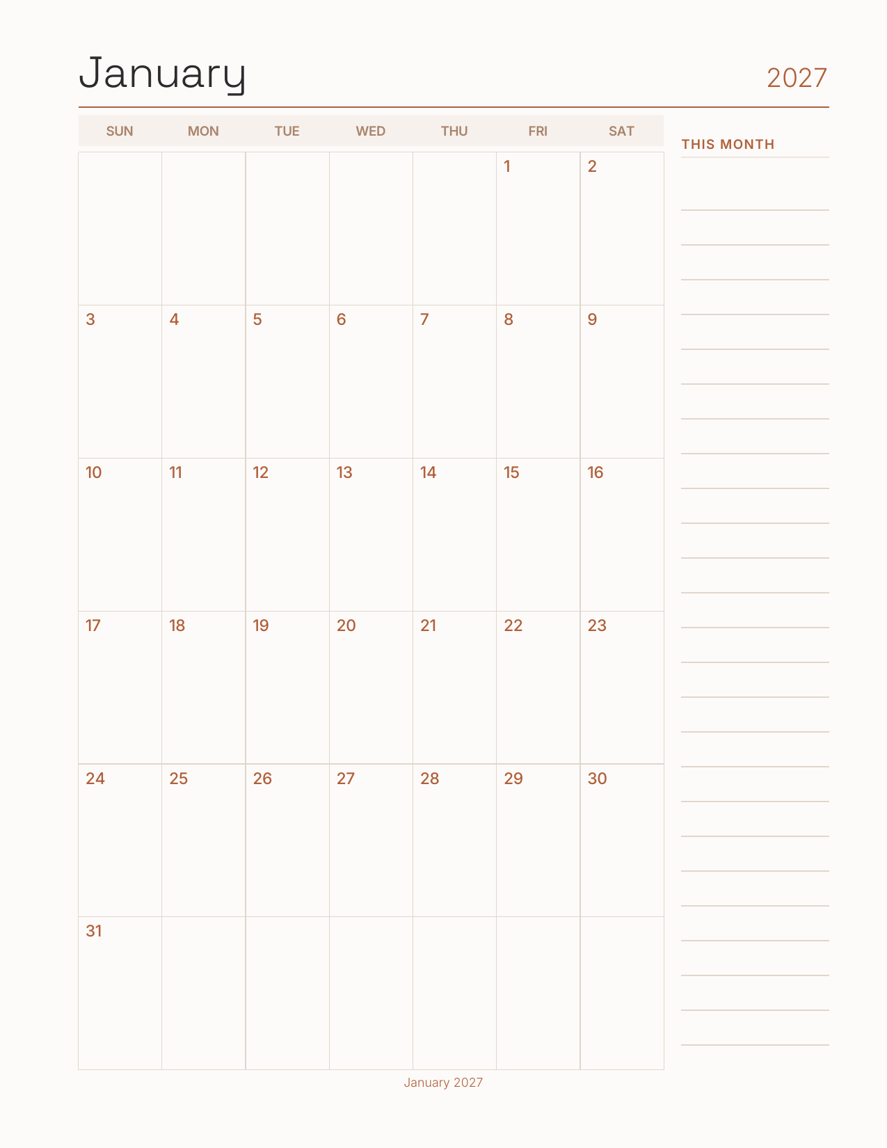 Creative Software Shortcuts Planner 2027 — sample page 5