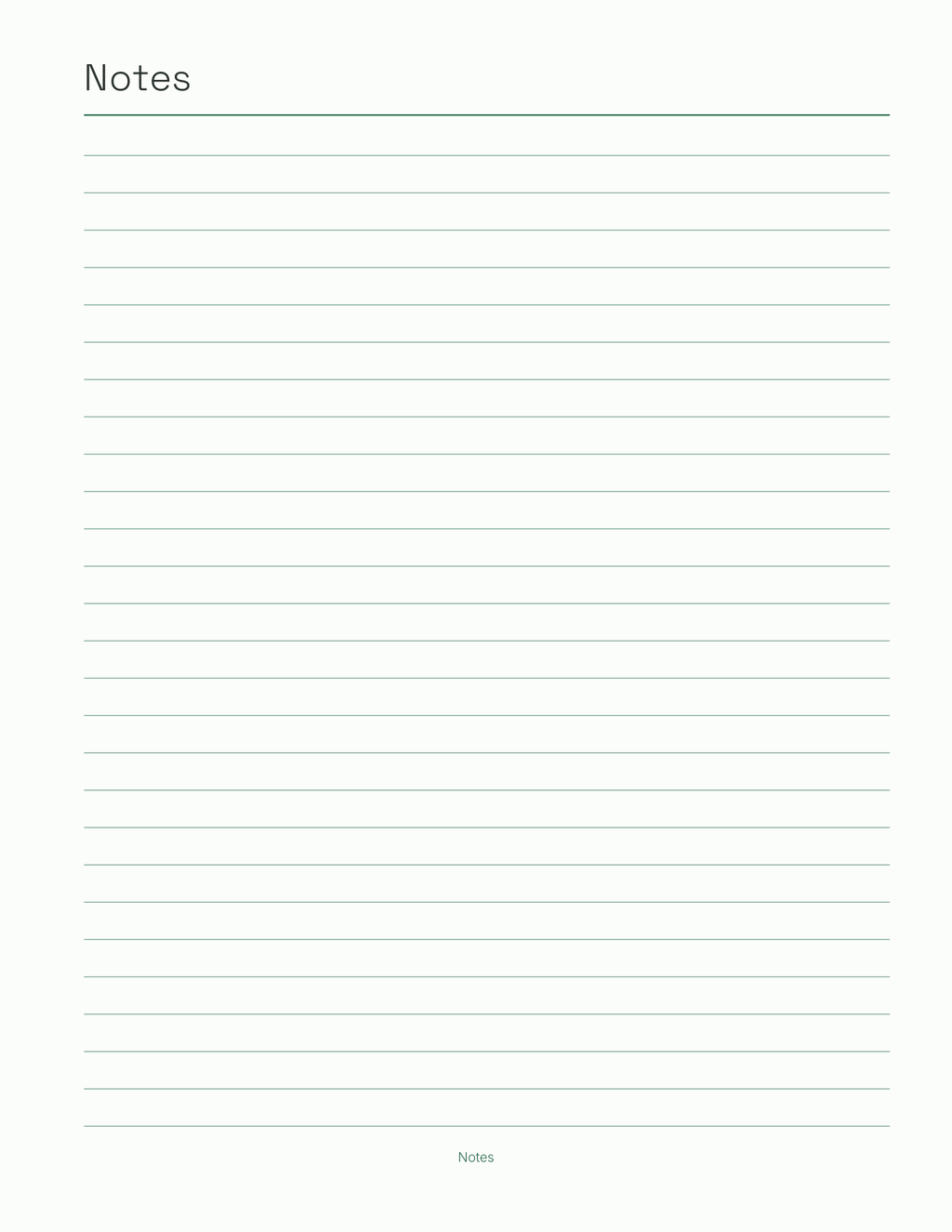 The Spreadsheet Planner 2027 — sample page 7