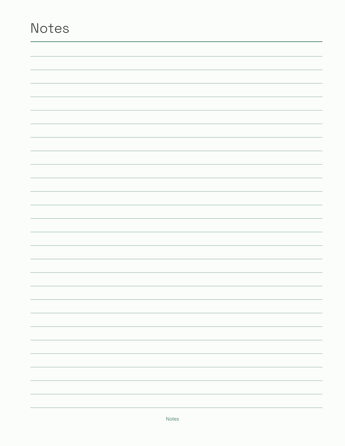 The Spreadsheet Planner 2027 — sample page 7