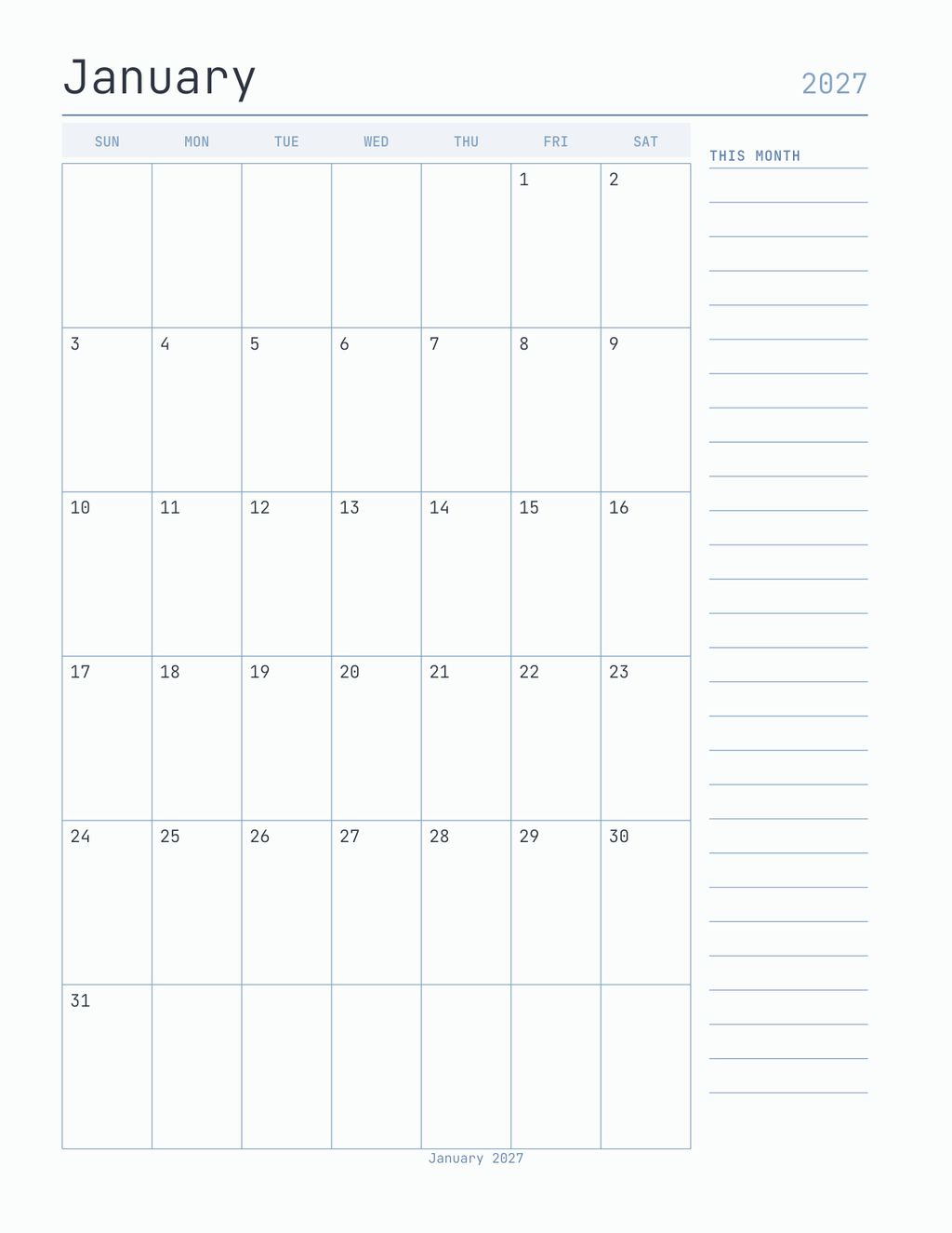 The Developer's Planner 2027 — sample page 6