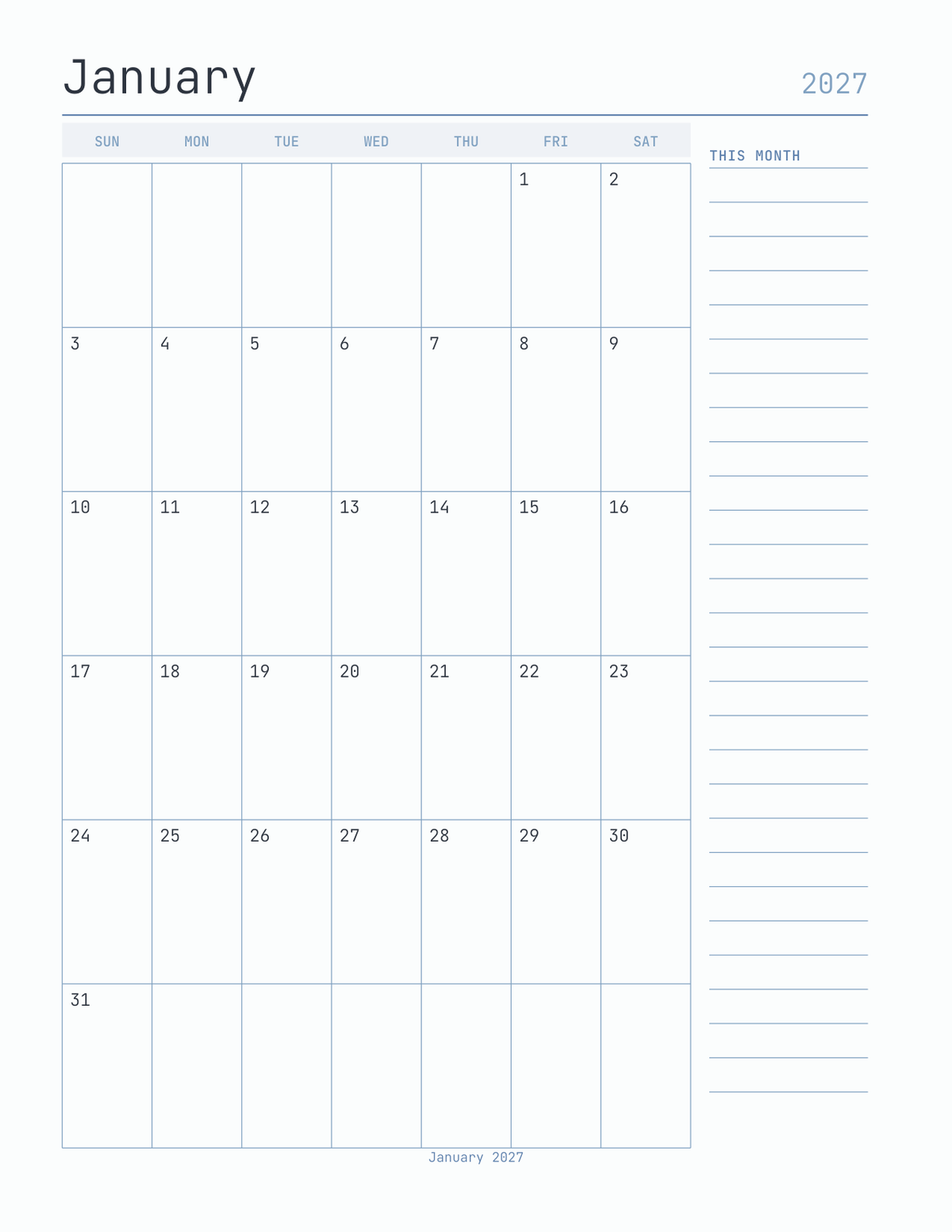 The Developer's Planner 2027 — sample page 6