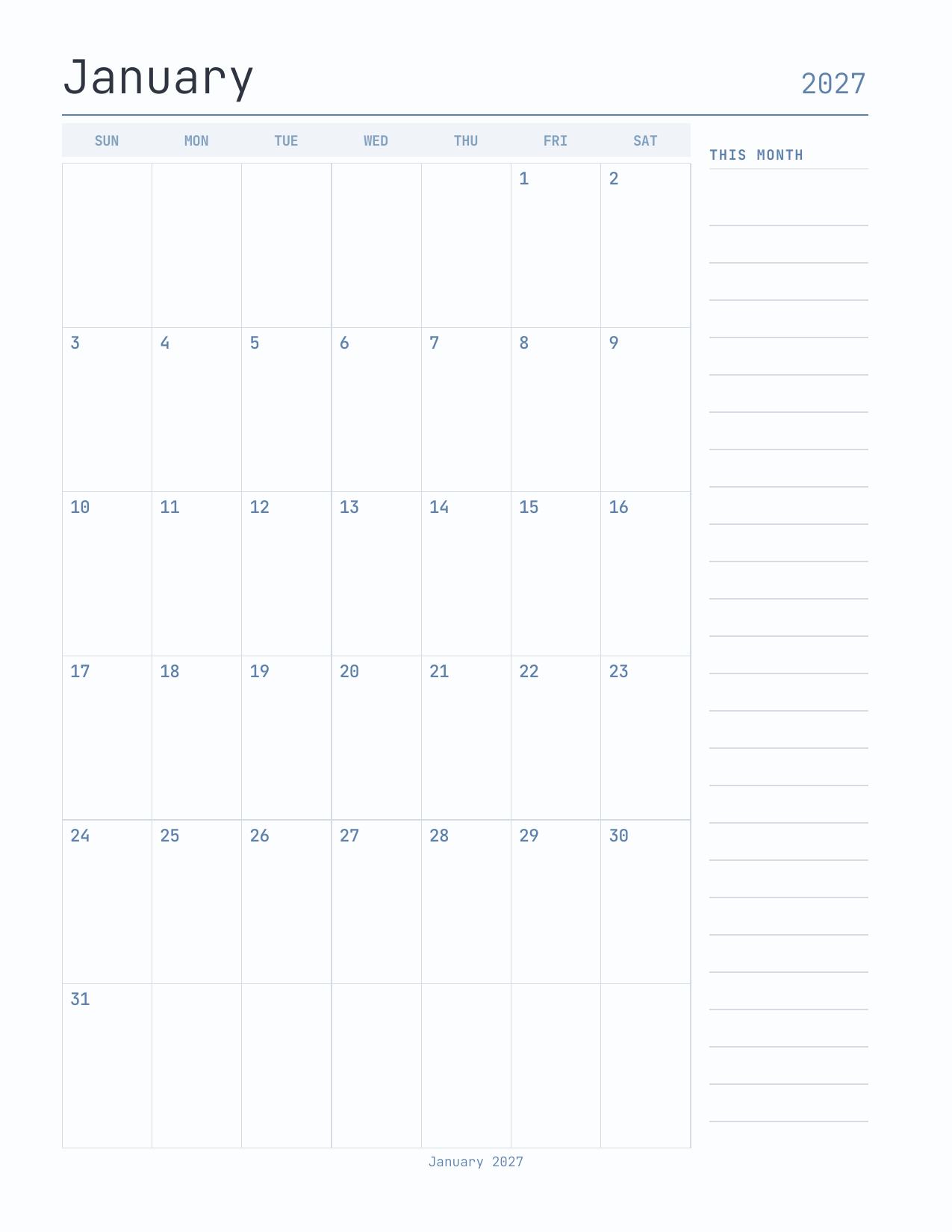 The Developer's Planner 2027 — sample page 6