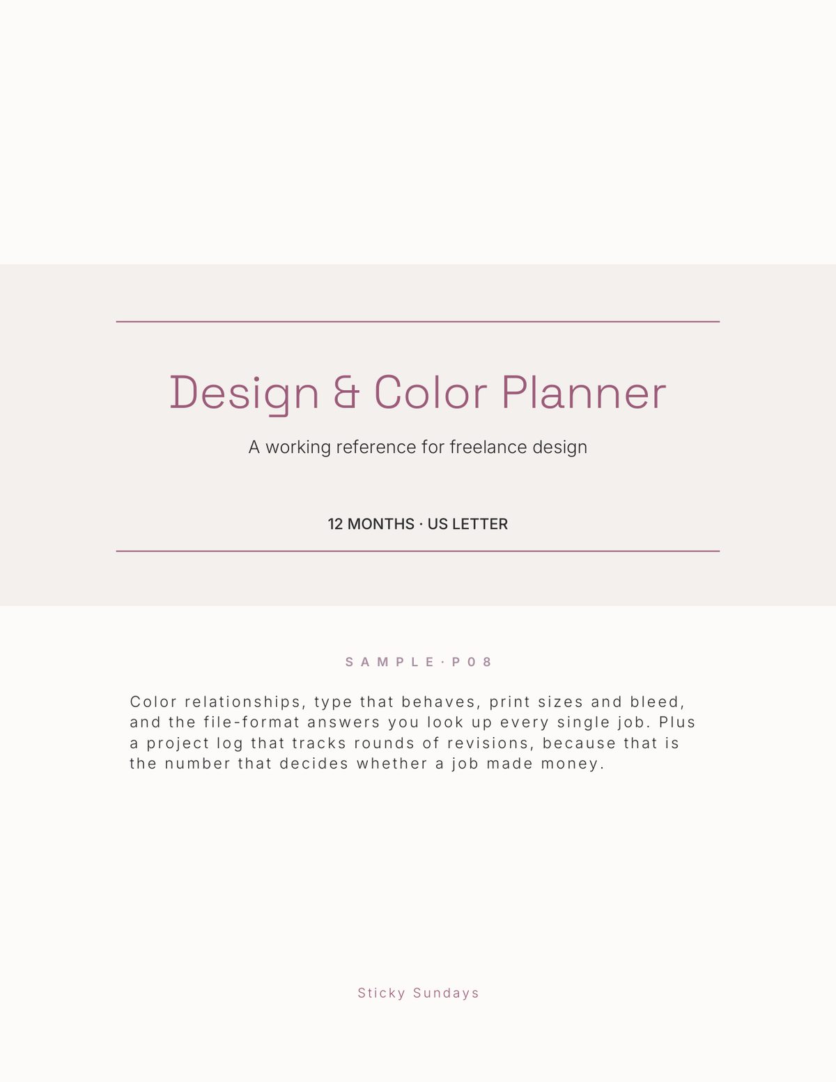 The Design & Color Planner 2027 cover