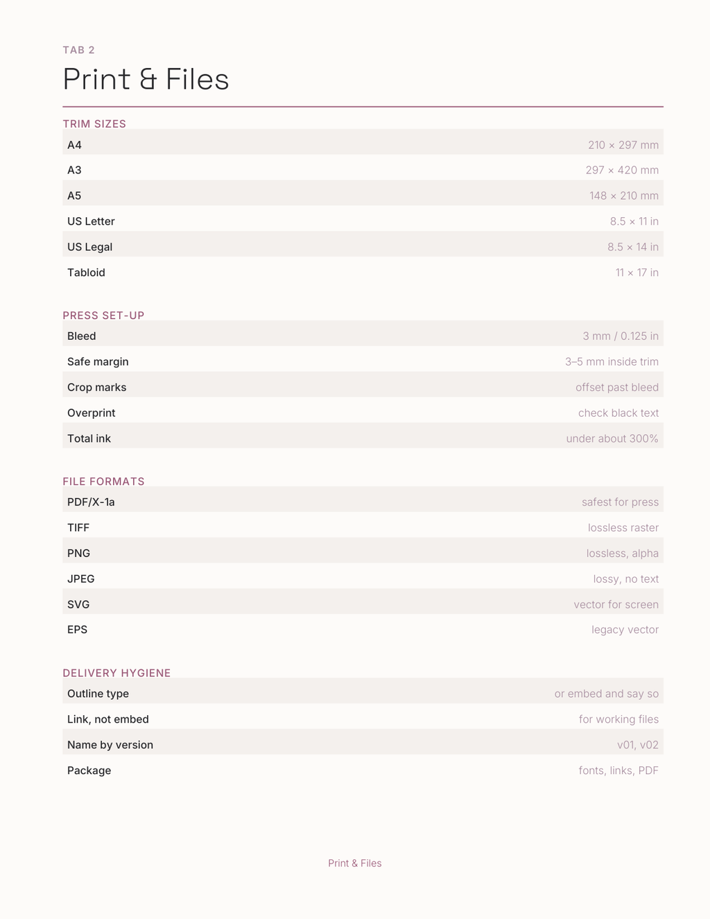 The Design & Color Planner 2027 — sample page 3
