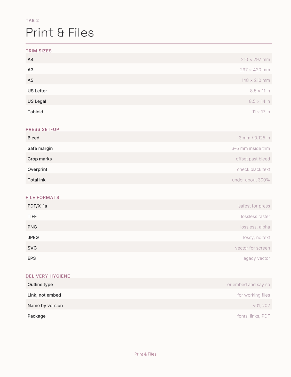 The Design & Color Planner 2027 — sample page 3