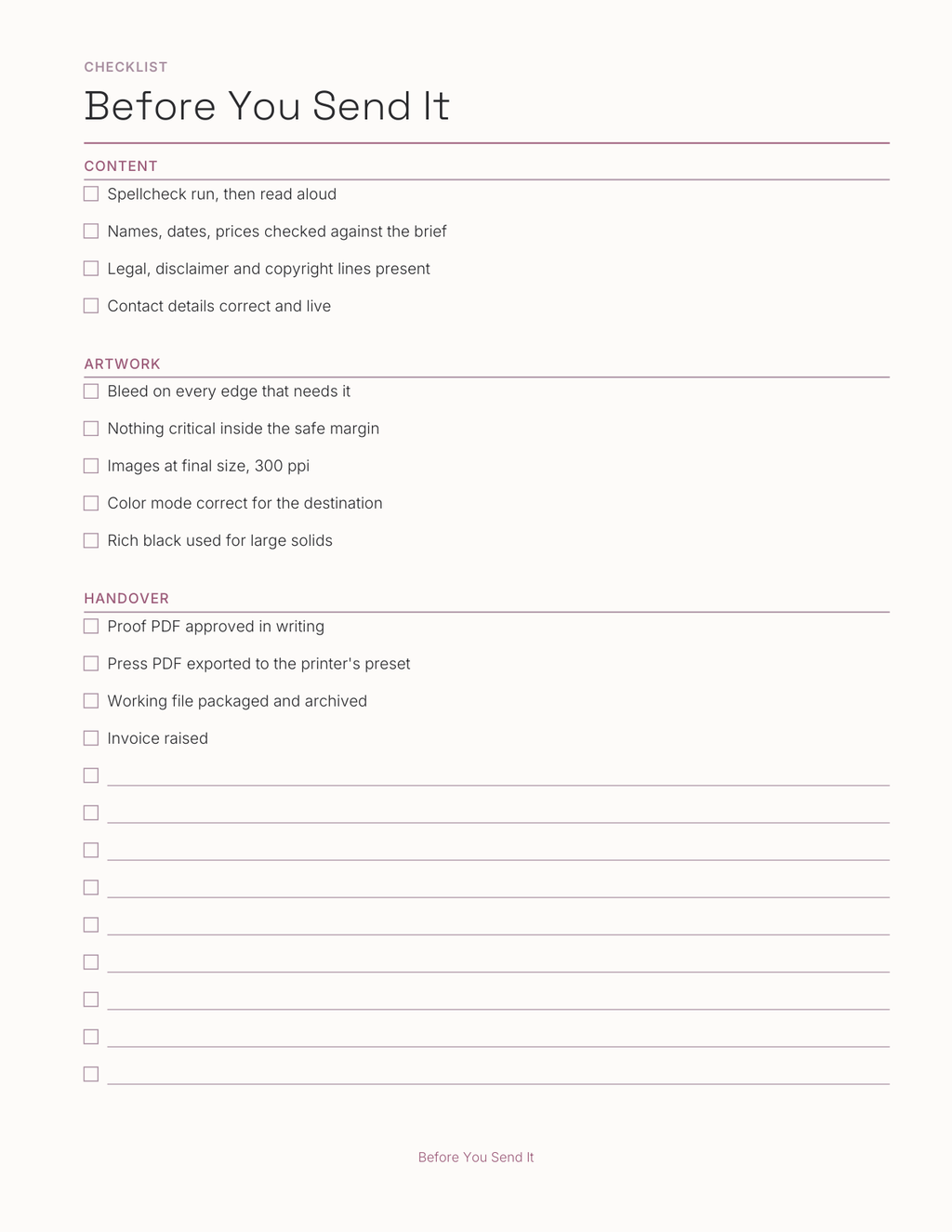 The Design & Color Planner 2027 — sample page 5
