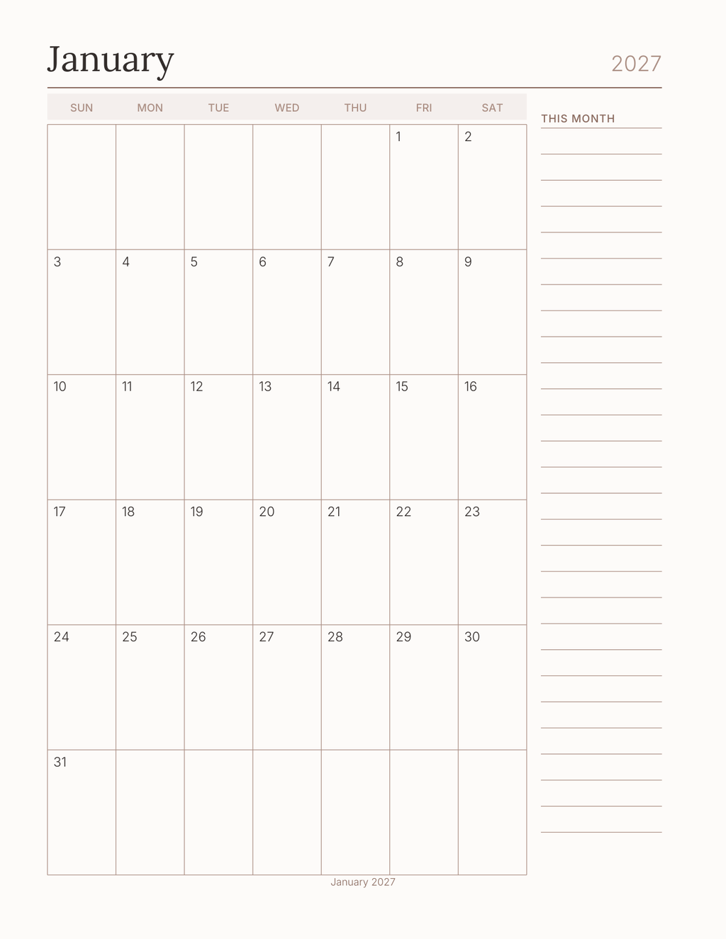 The Knitting & Crochet Planner 2027 — sample page 6