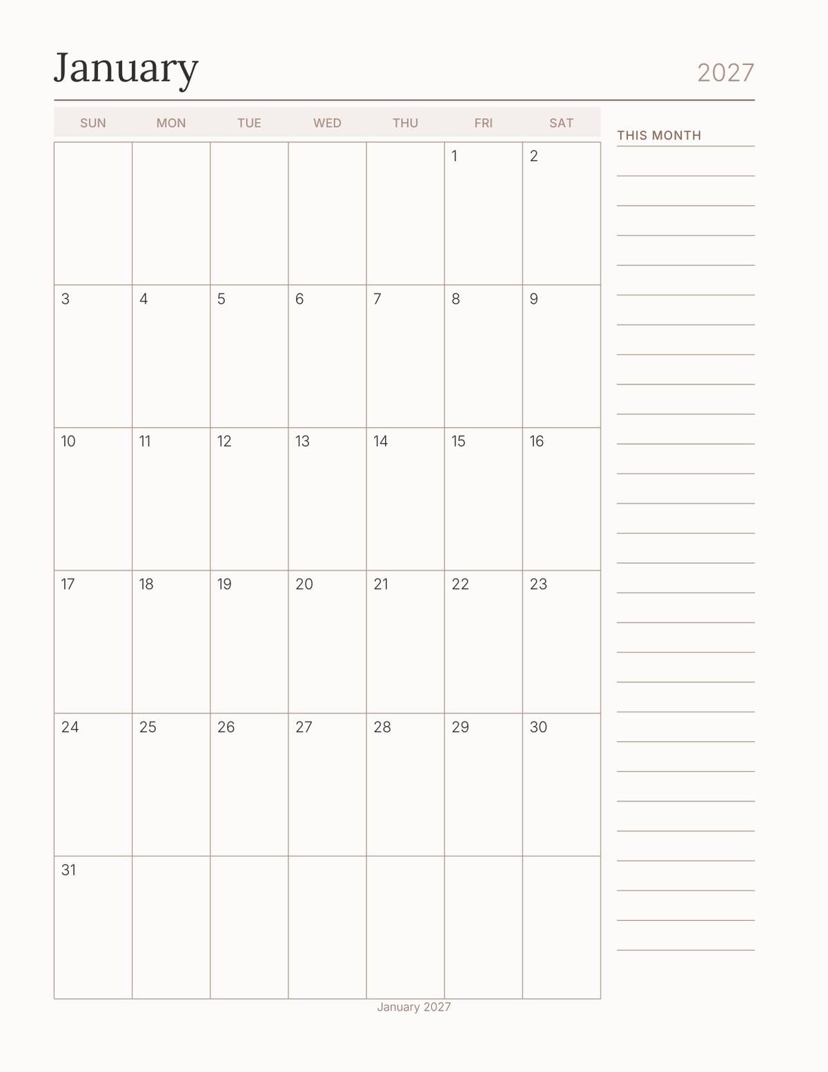 The Knitting & Crochet Planner 2027 — sample page 6