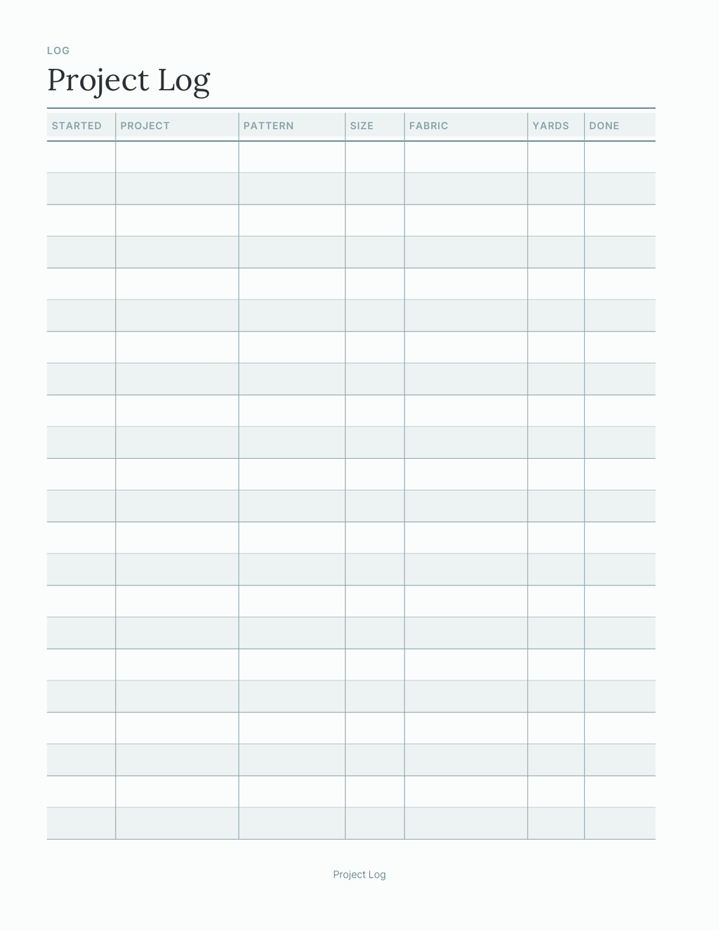 The Sewing & Quilting Planner 2027 — sample page 4