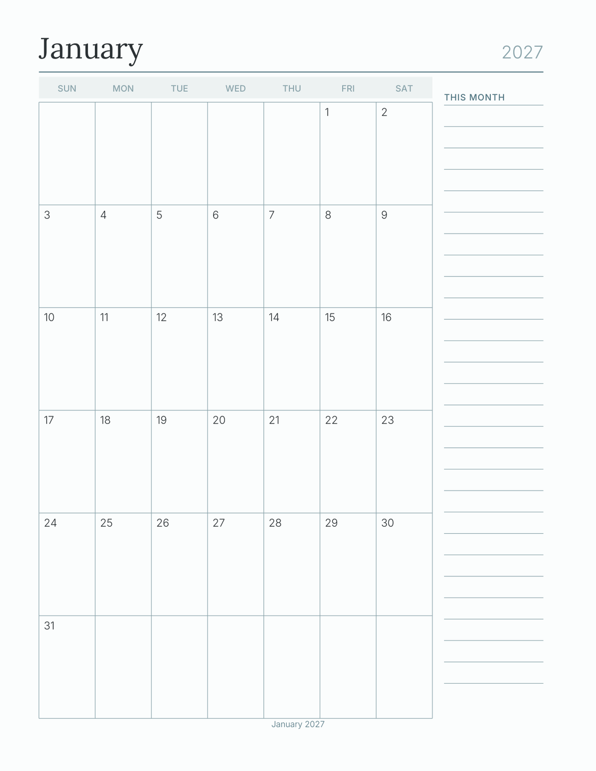 The Sewing & Quilting Planner 2027 — sample page 6
