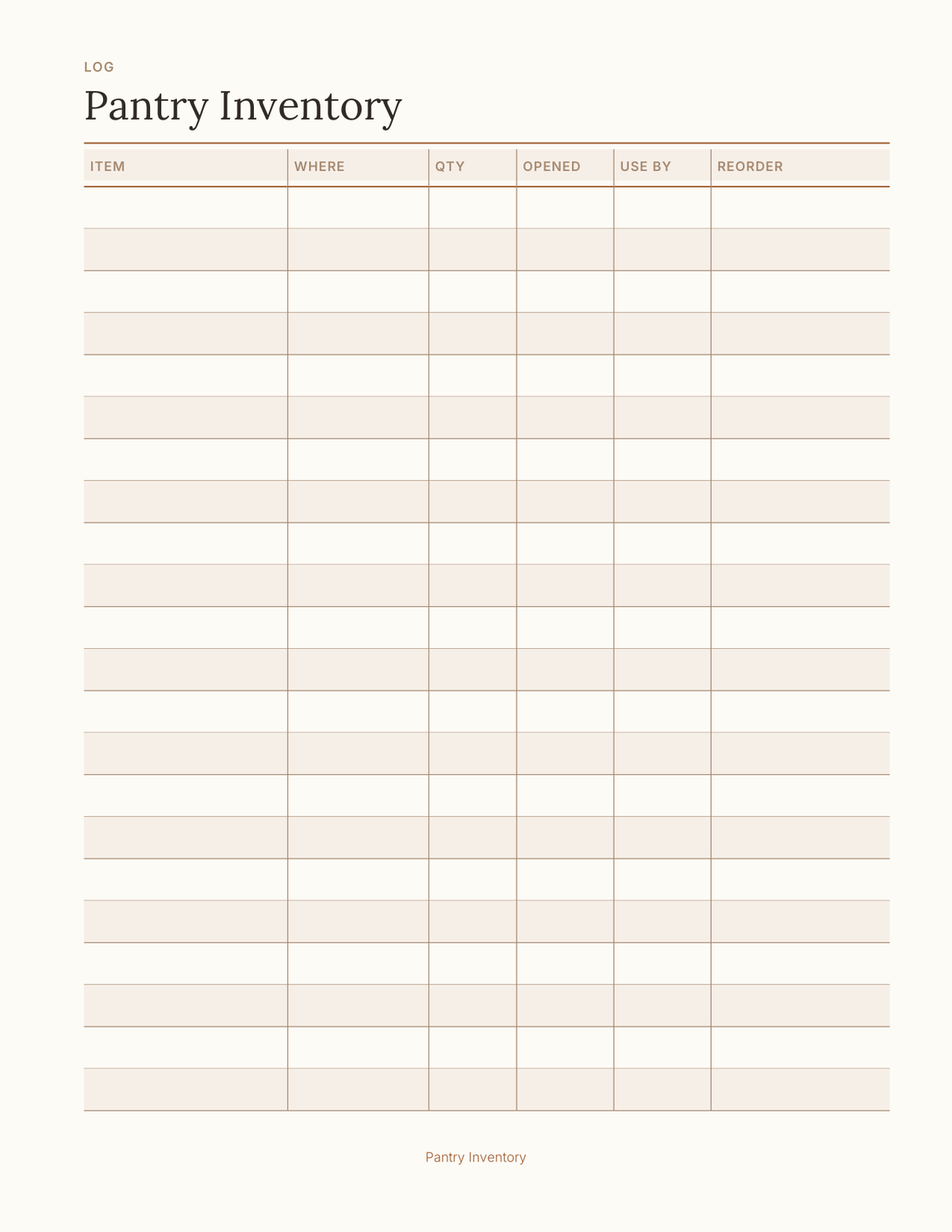 The Kitchen Planner 2027 — sample page 5
